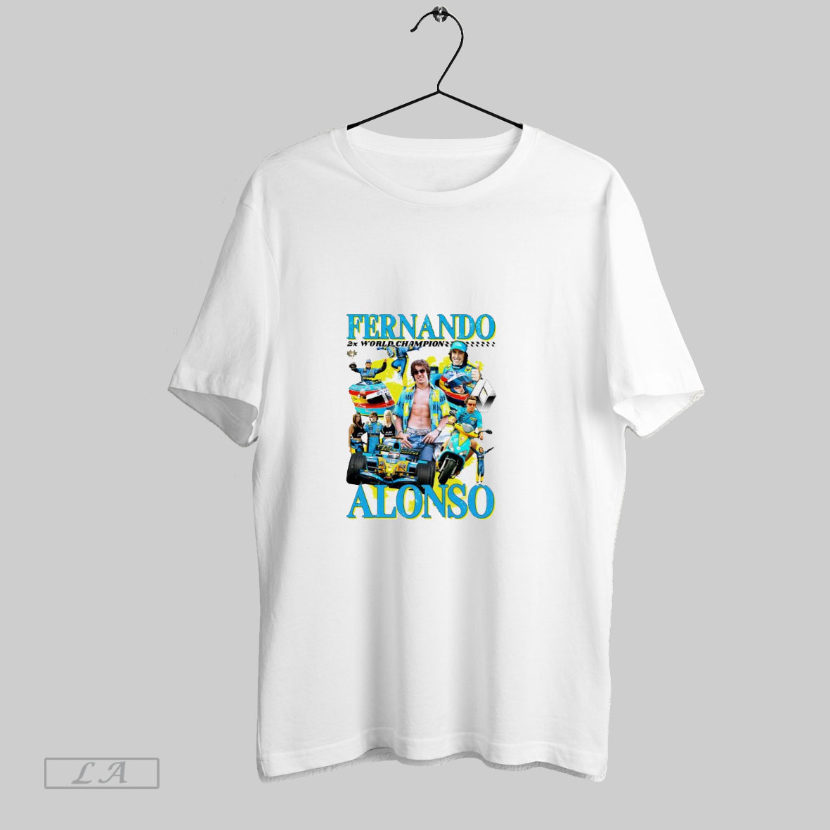 Original Fernando Alonso 2x World Champion Shirt