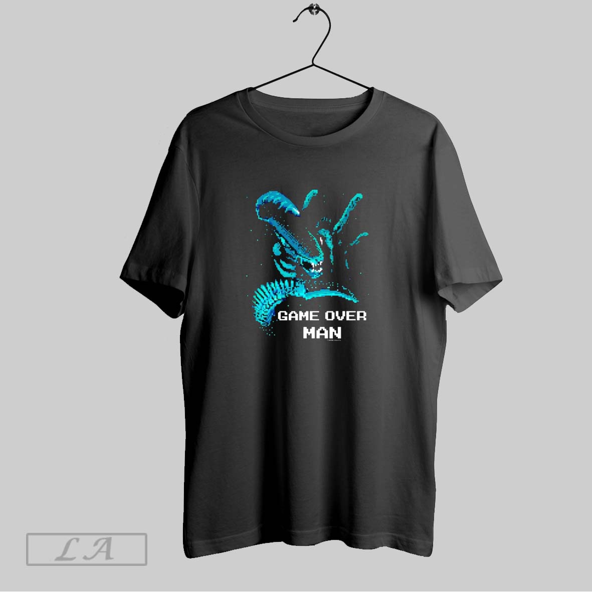 Original Game Over Man Aliens Pixel Shirt