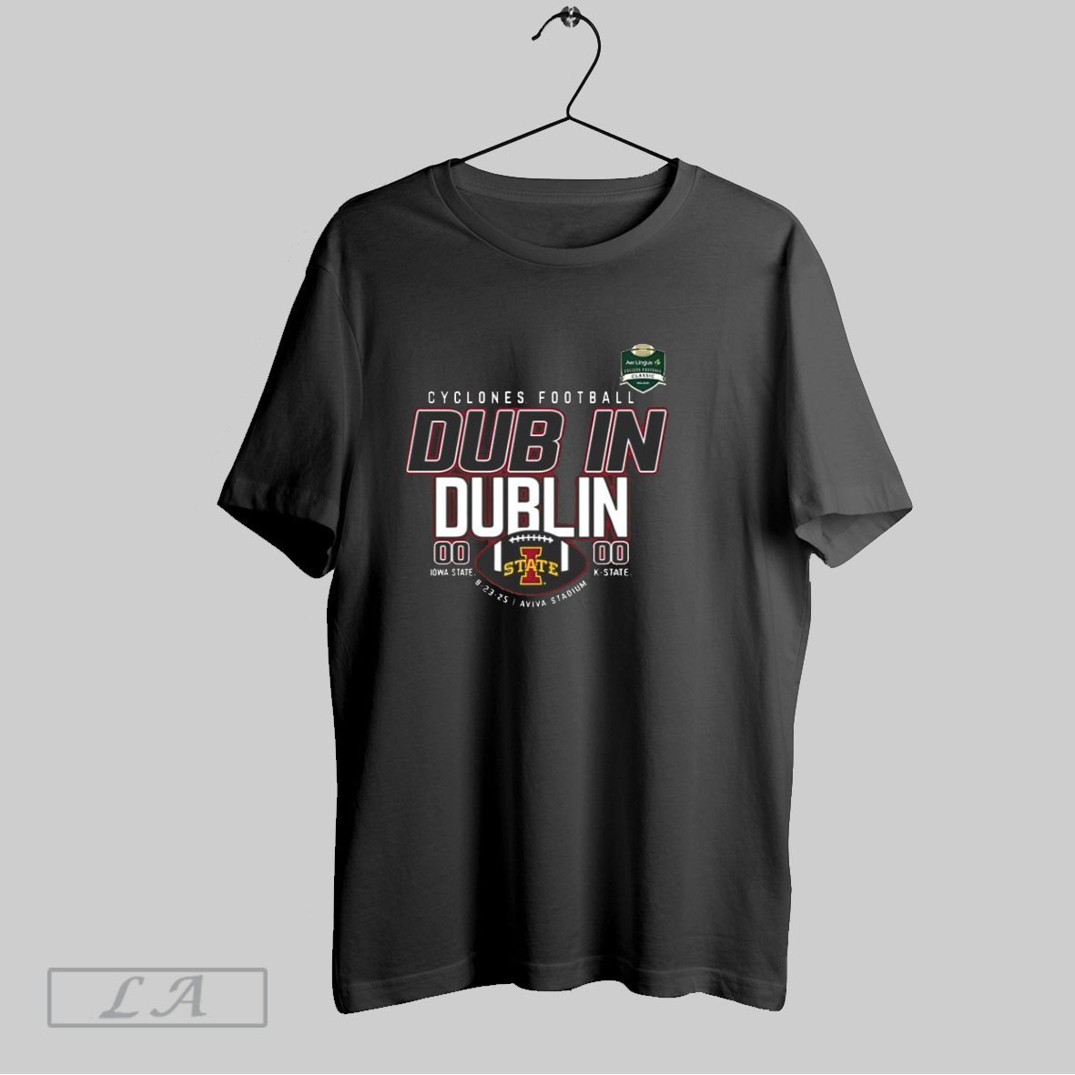Original Iowa State Cyclones Kelly Green Football Dub In Dublin Score T Shirt