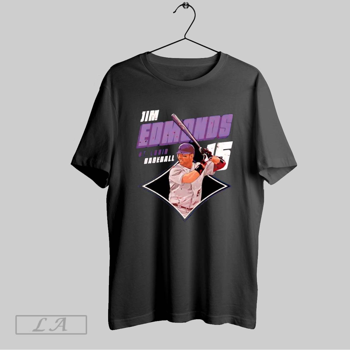 Original Jim Edmonds St Louis Diamond Number 15 T Shirt Shirt
