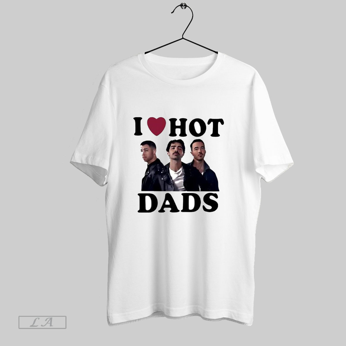 Original Jonas Brothers I Love Hot Dads T Shirt Shirt