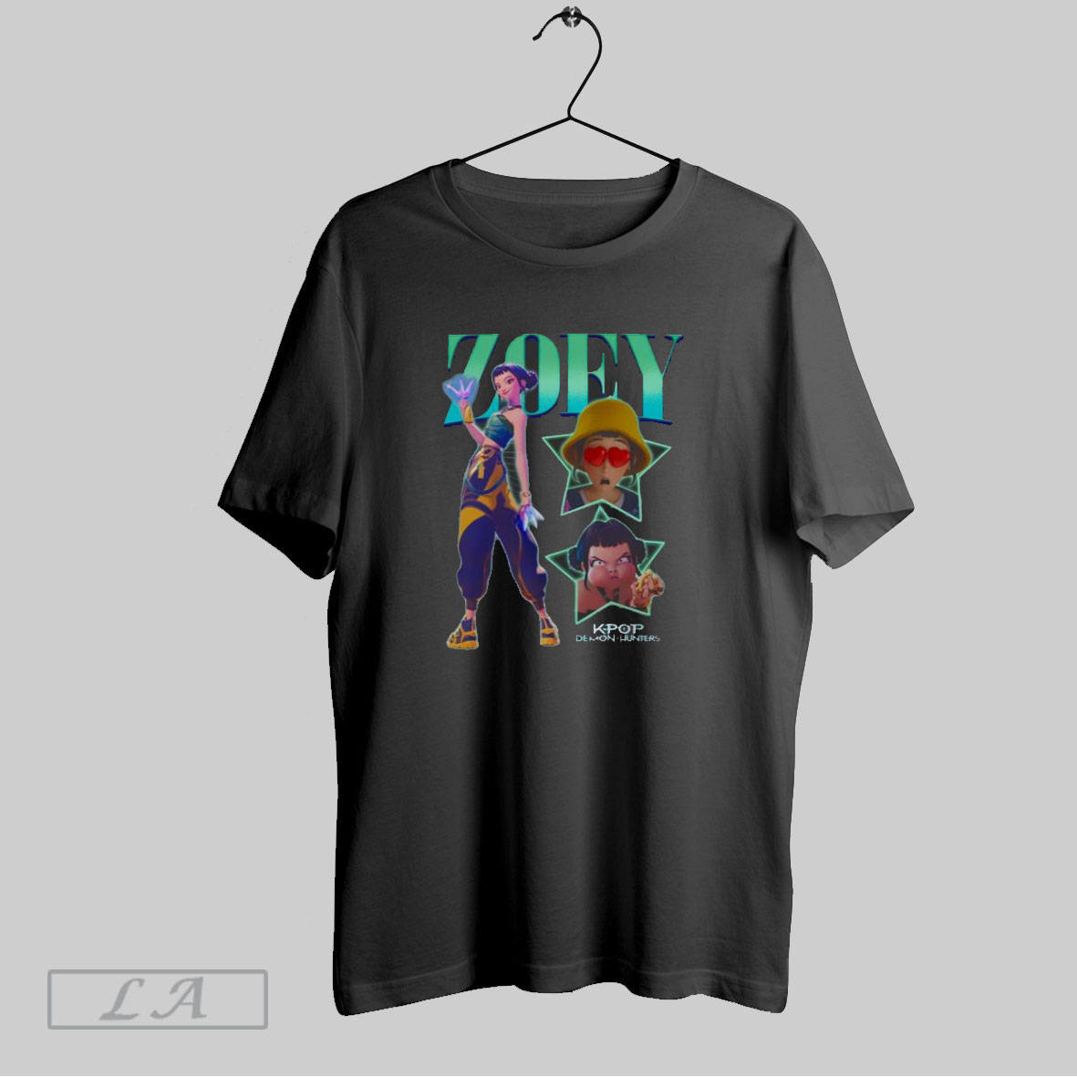 Original Kpop Demon Hunters Zoey Collage T Shirt