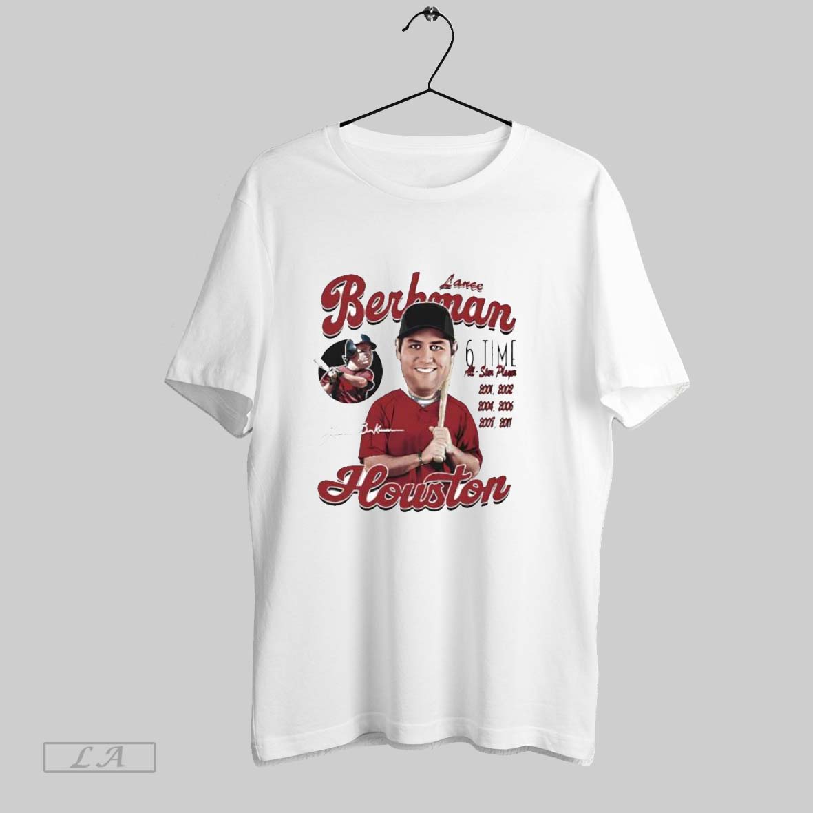 Original Lance Berkman Houston Comic 6 Time All Star Player T Shirt Shirt