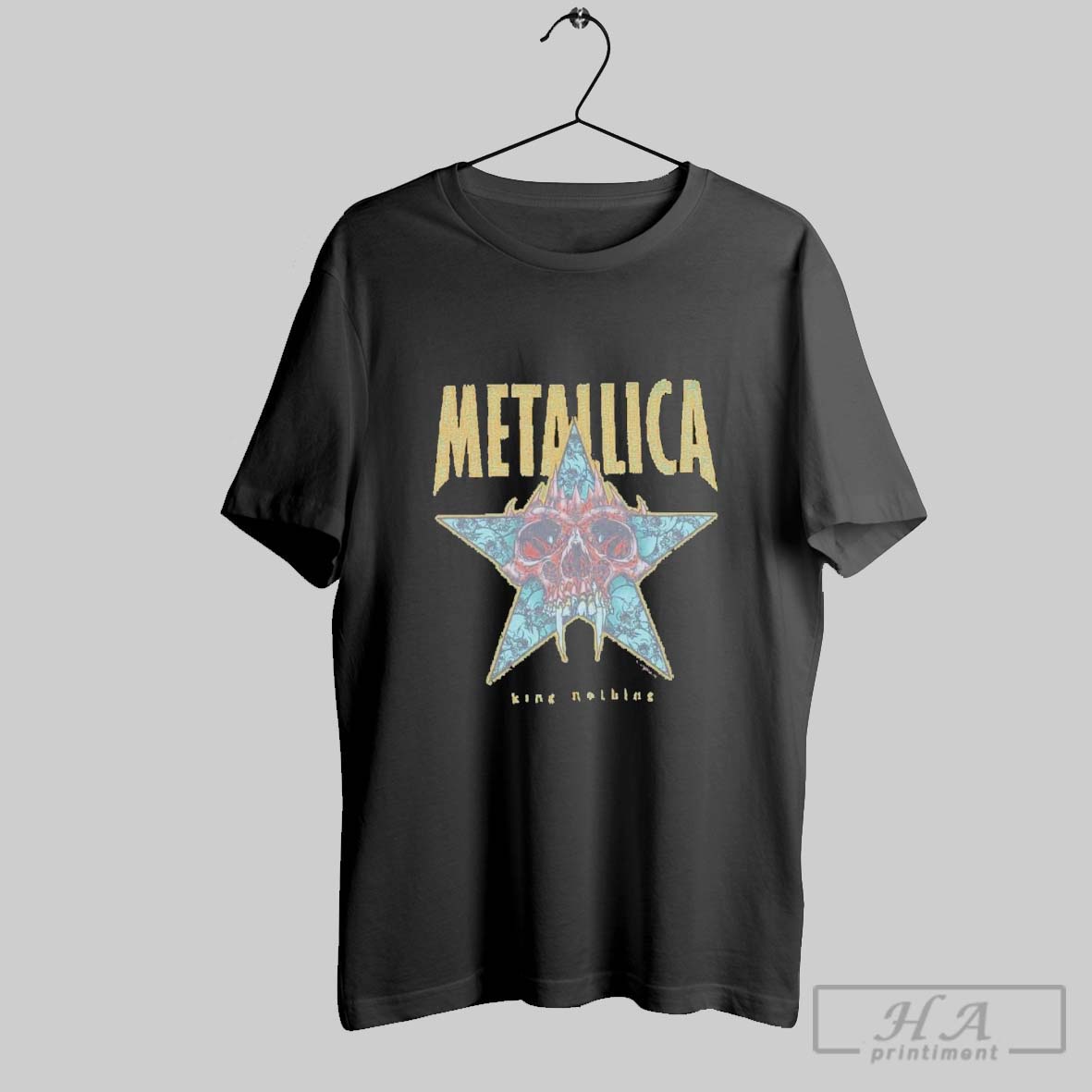Original Metallica King Nothing Teal T Shirt