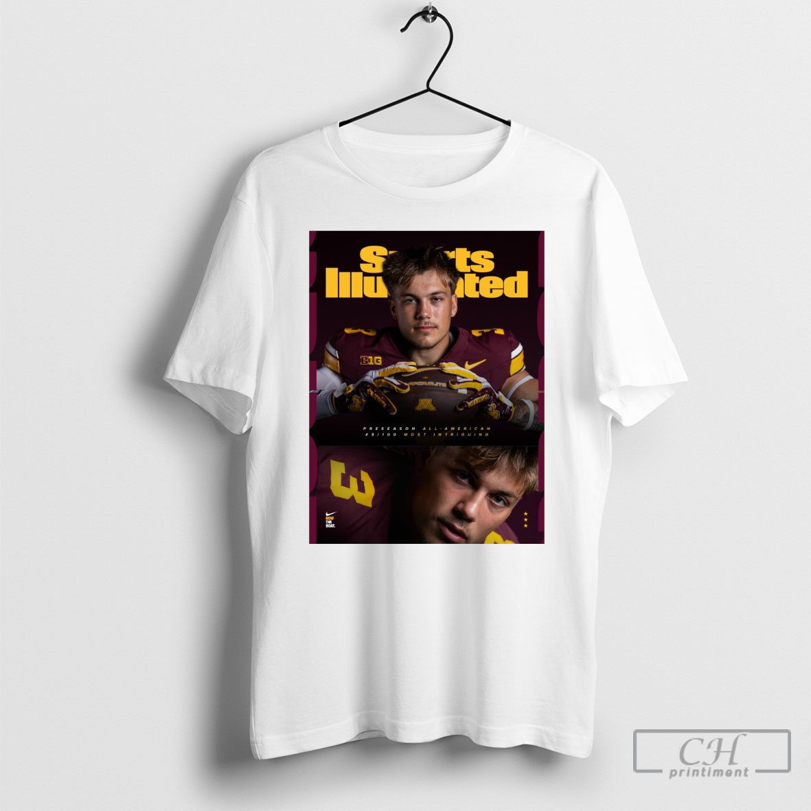 Original Minnesota Gophers Football Sports Illustrated Preseason All American 5 100 Most Intriguing T Shirts