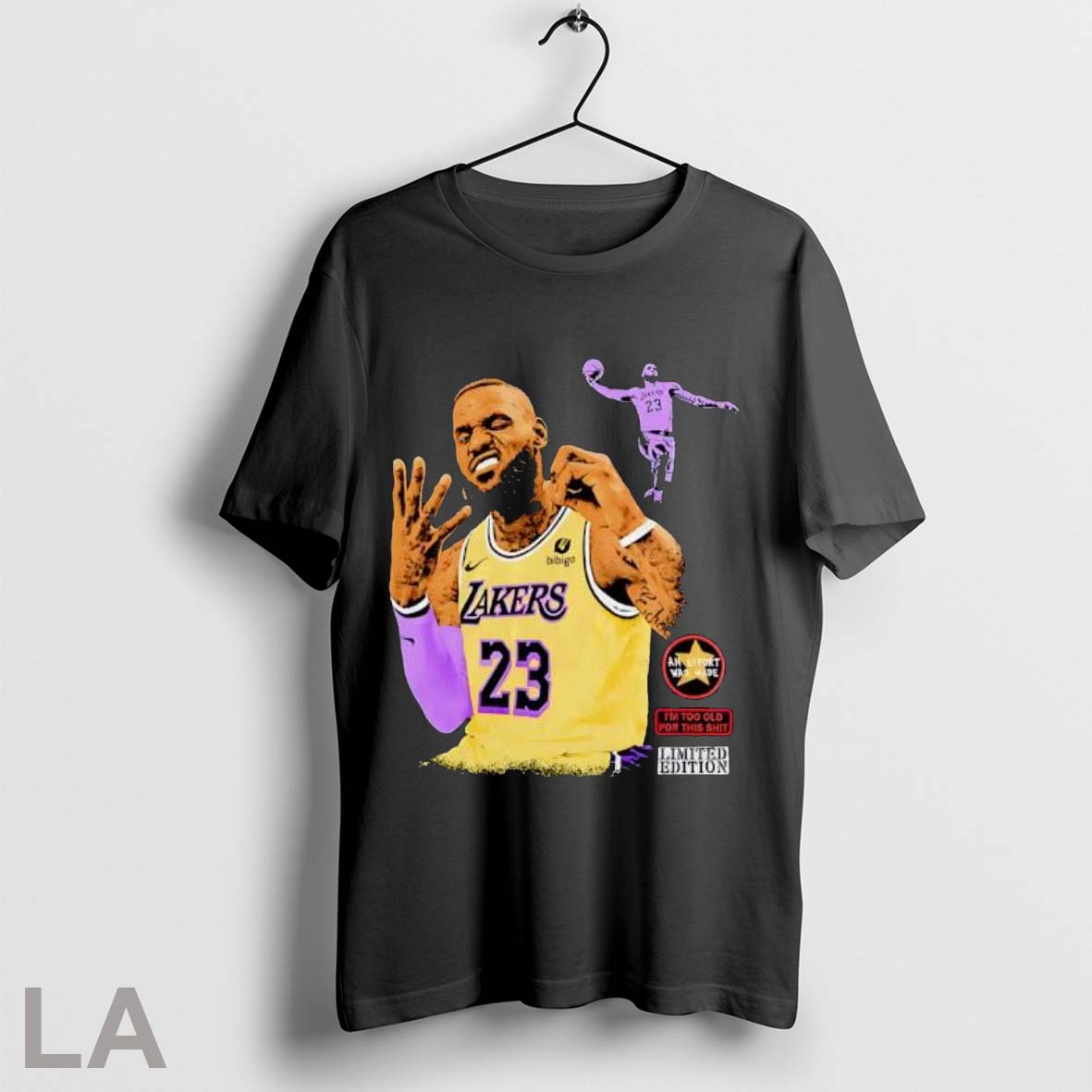 Original Nba Lebron James Hold Up 4 Fingers T Shirt Shirt