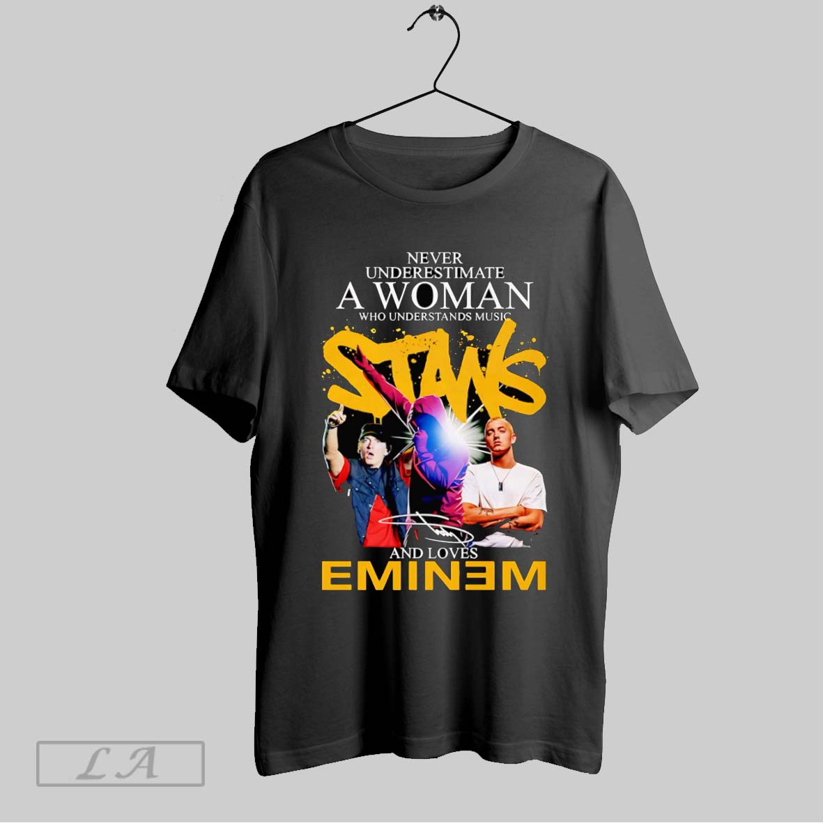 Original Never Underestimate A Woman Who Understands Music And Loves Eminem Shirt