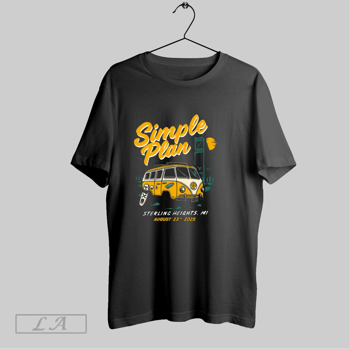 Original Simple Plan Sterling Heights Mi August 23 2025 Concert T Shirt