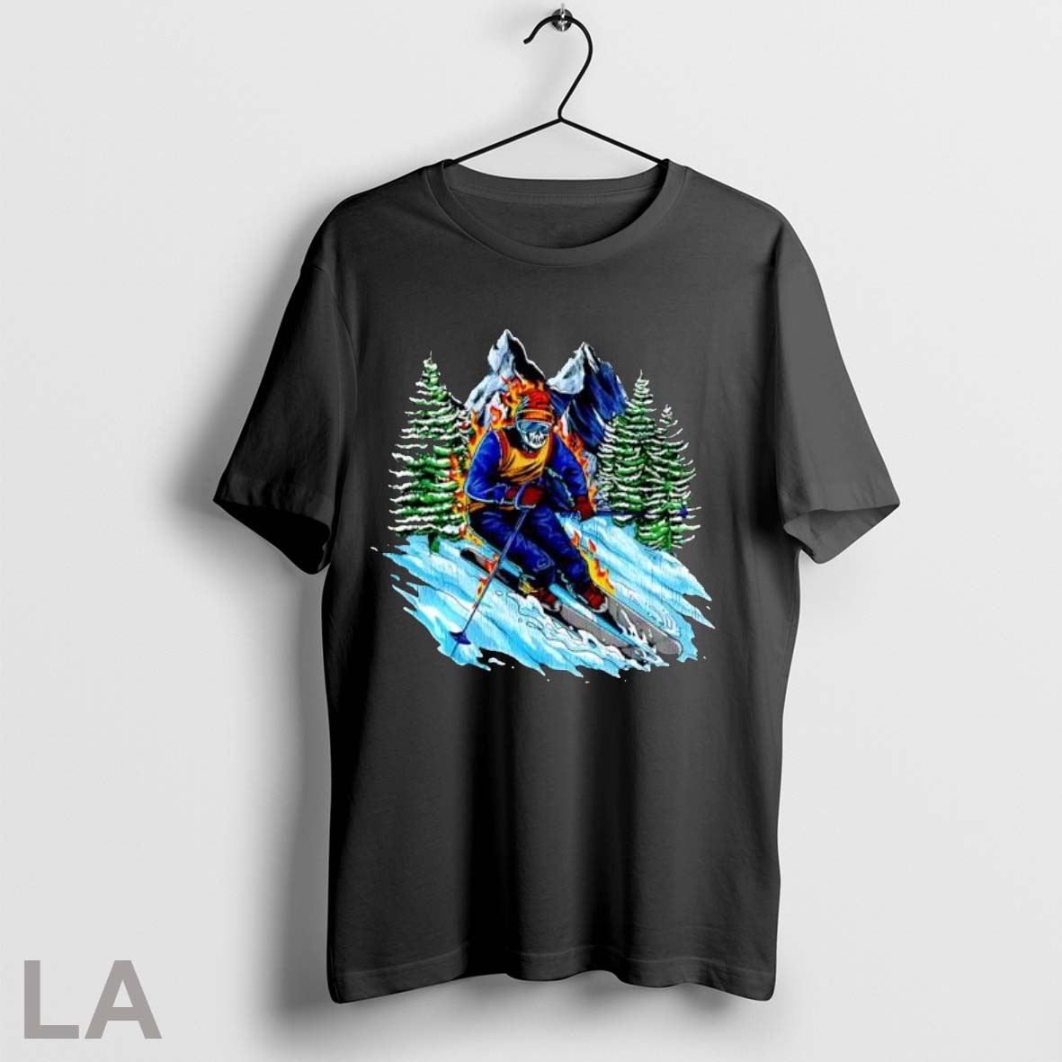 Original Skiing Skeleton T Shirt Shirt