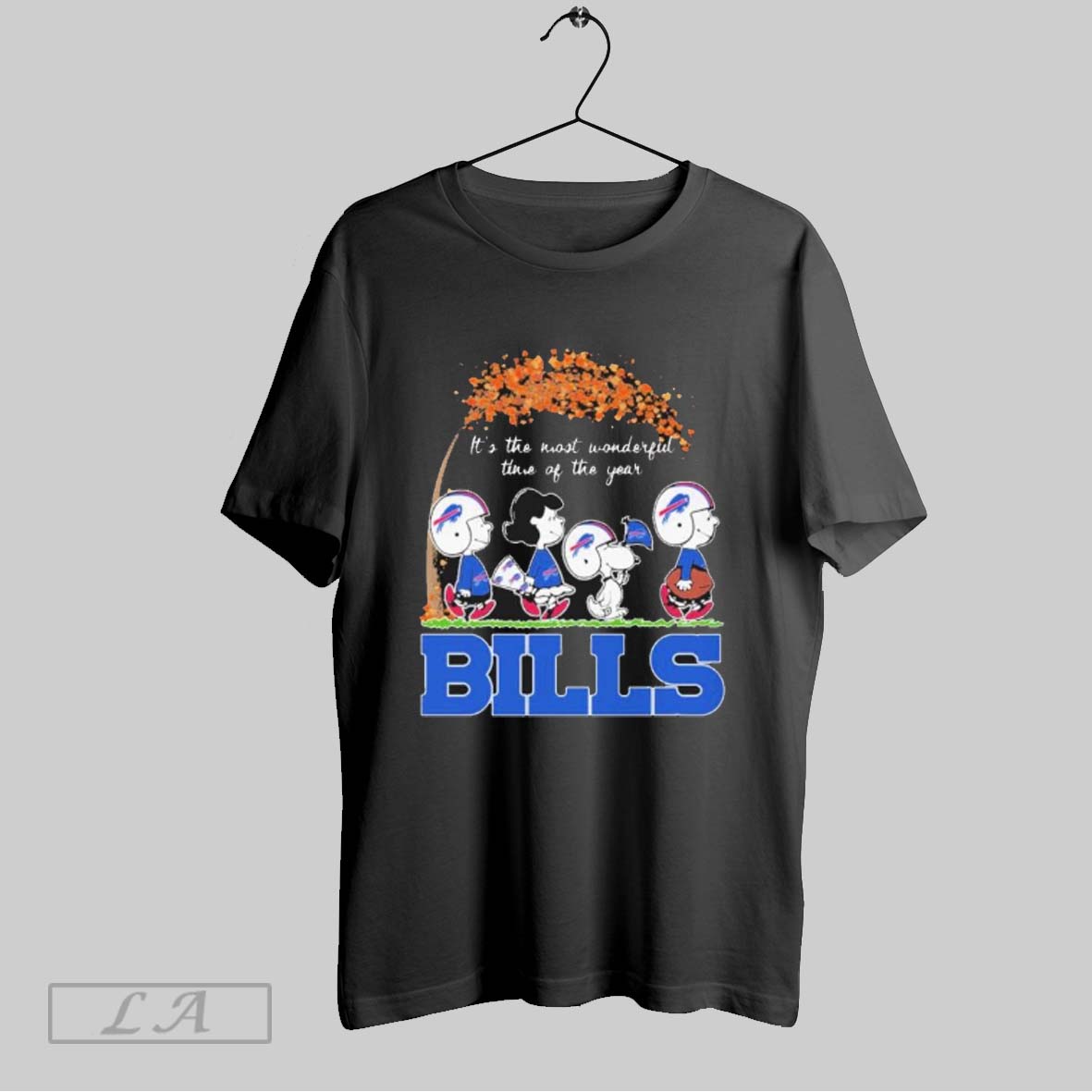 Original The Peanuts Walking X Buffalo Bills Its The Most Wonderful Time Of The Year Shirt