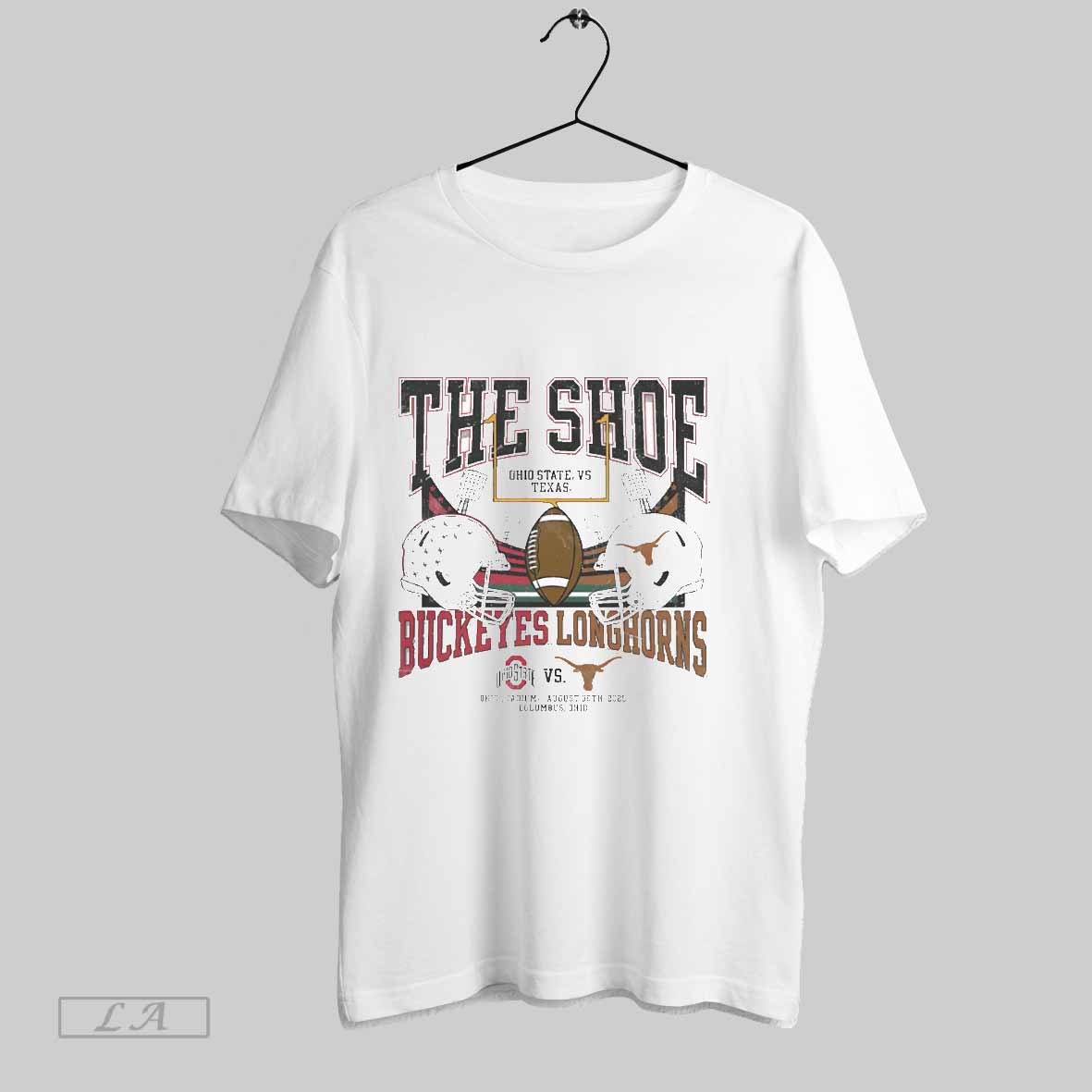 Original The Shoe Ohio State Vs Texas Longhorns Match Up Shirt
