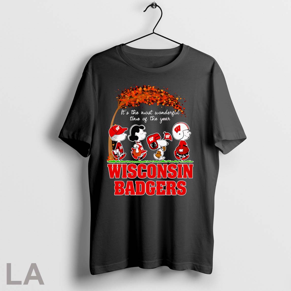 Peanuts Its The Most Wonderful Time Of The Year Wisconsin Badgers T Shirt Shirt