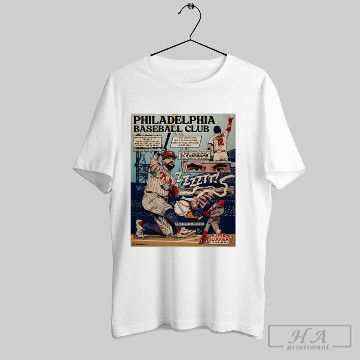 Philadelphia Baseball Club Schwarbomb Comic Shirt