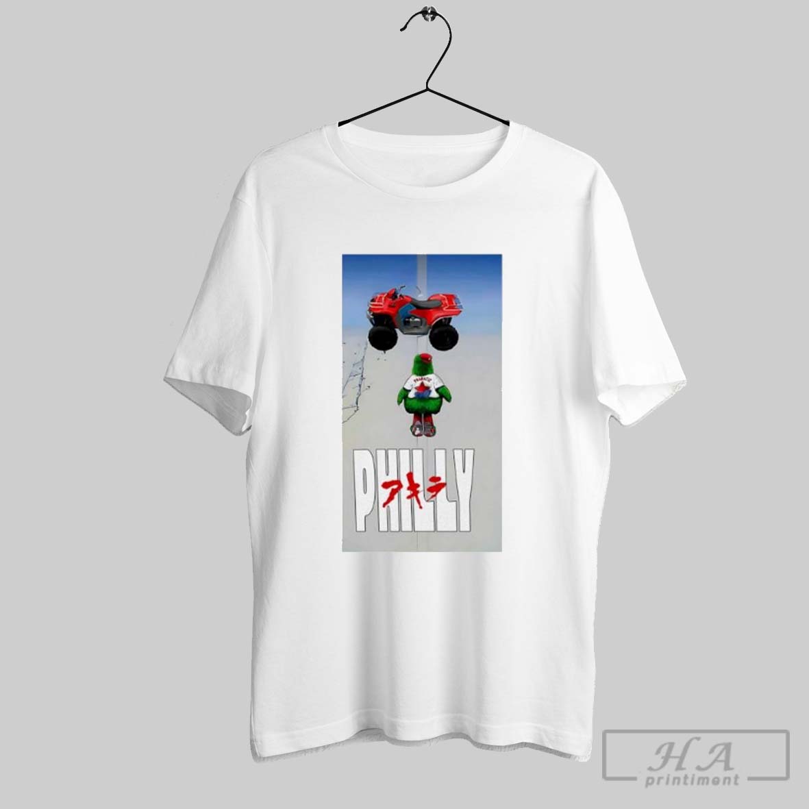 Philadelphia Phillies Baseball Philly Mascot X Akira Anime Parody Shirt