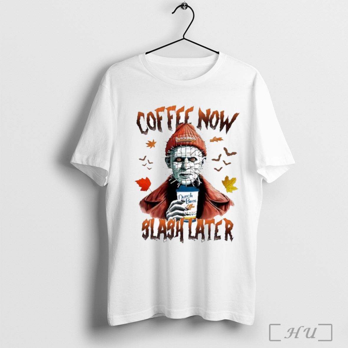 Pinhead Coffee Now Slash Later Halloween T Shirt Sweatshirt