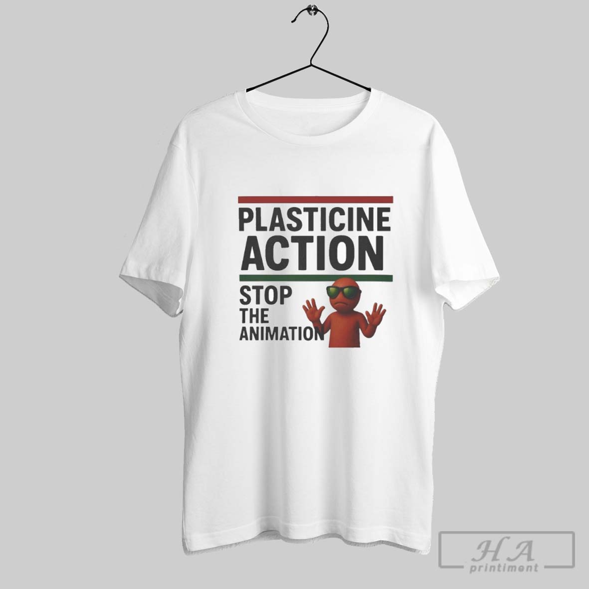 Plasticine Action Stop The Animation T Shirt