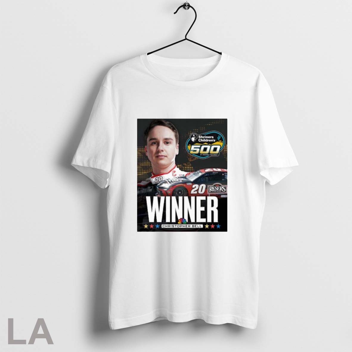 Poster Congrats Christopher Bell For Winning Shriners Childrens 500 At Phoenix Raceway Nascar 2025 Shirt