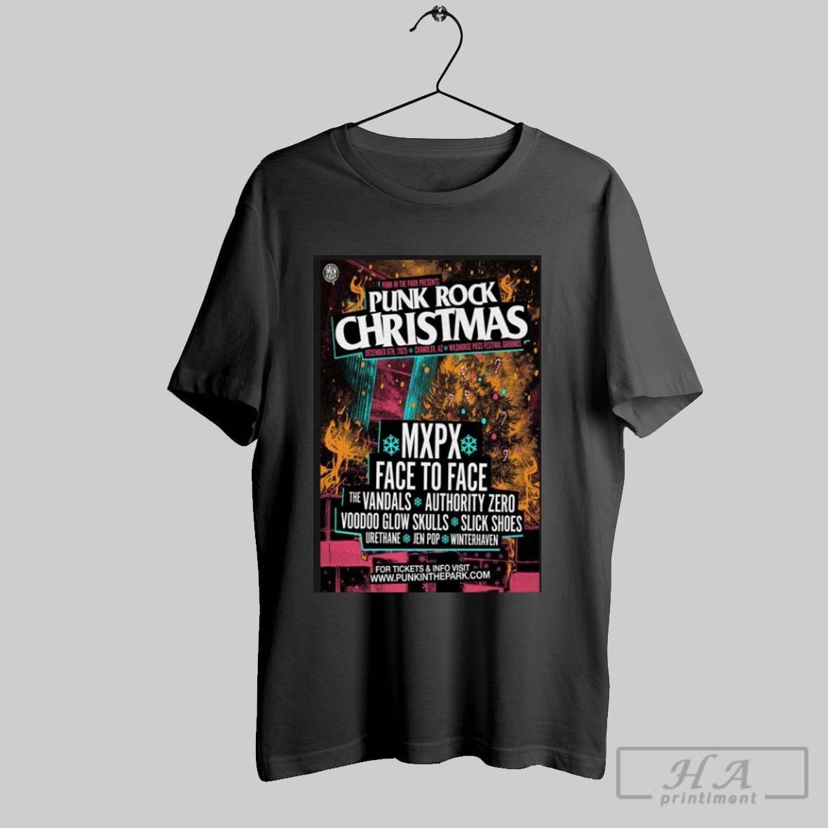Punk In The Park Wild Horse Pass Festival Grounds Tour December 6 2025 T Shirts