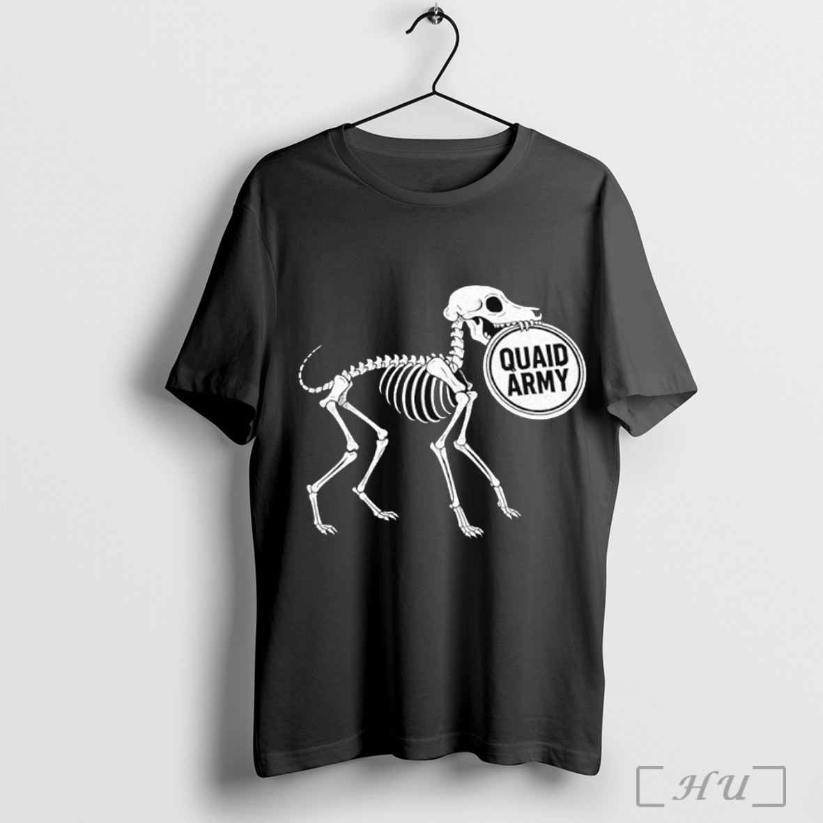 Quaid Army Skeleton Dog Shirt T Shirt Sweatshirt