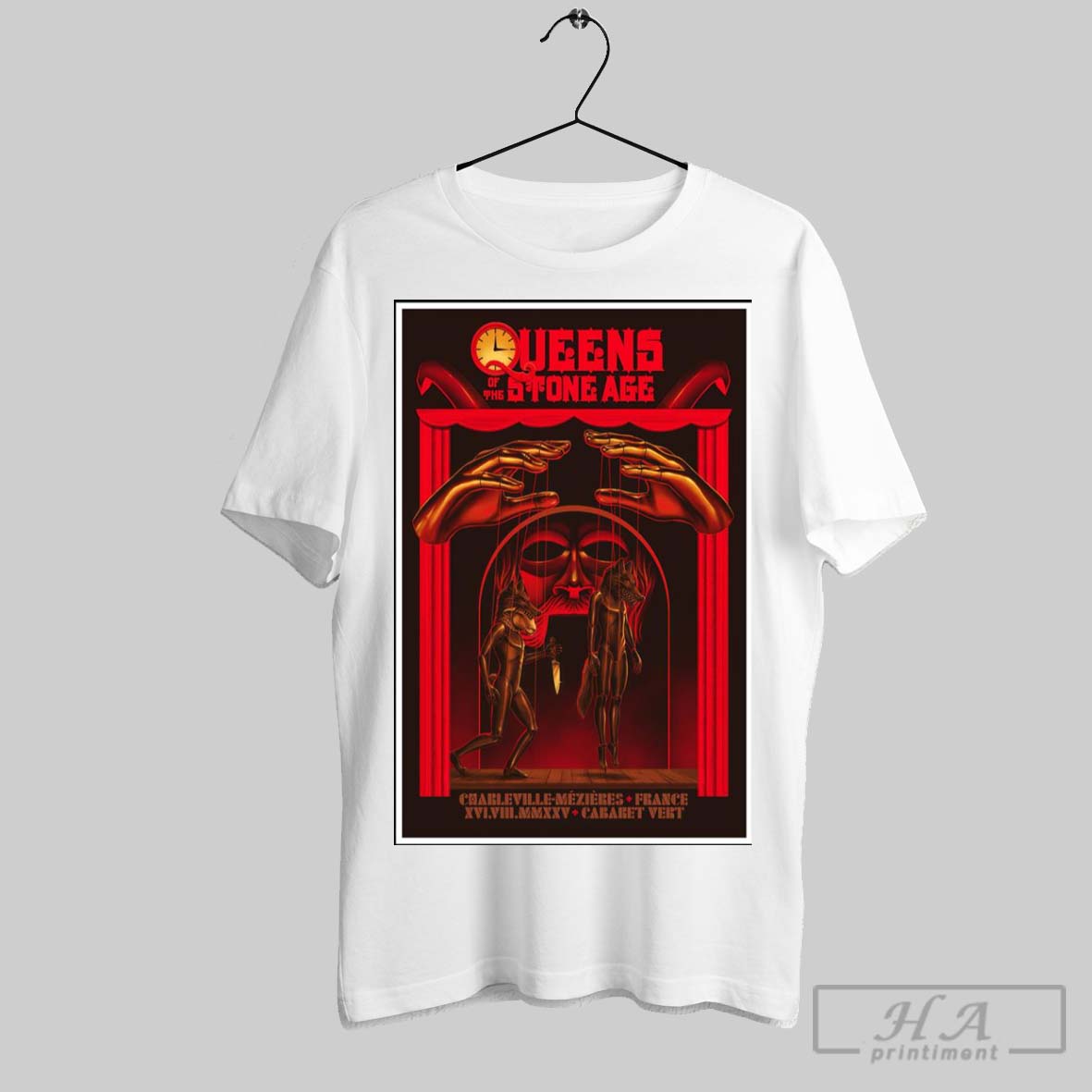Queens Of The Stone Age Show Aug 16 2025 Charleville Mezieres France Poster