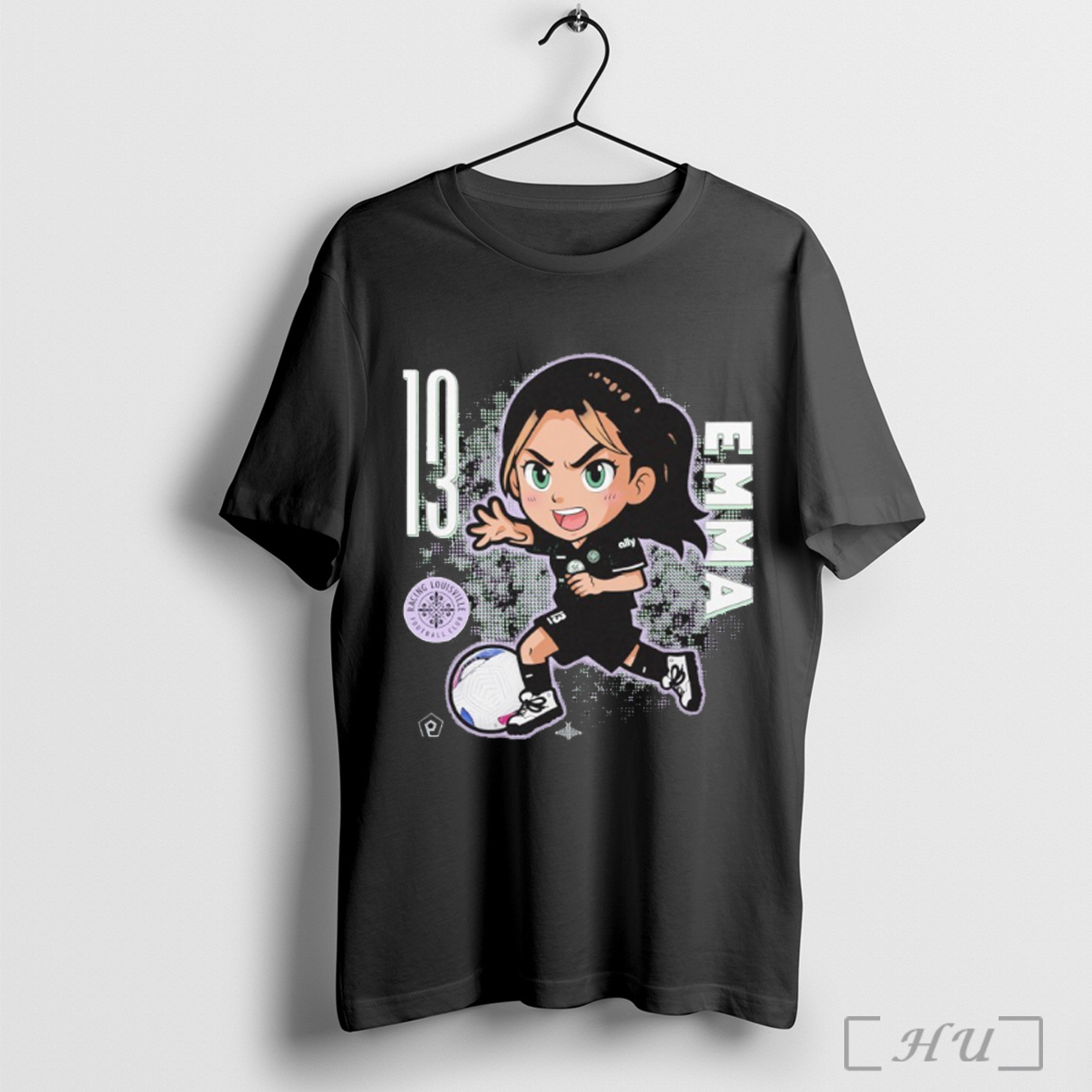 Racing Louisville Emma Sears Chibi Caricature T Shirt Sweatshirt