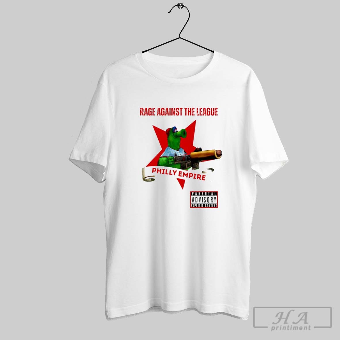Rage Against The League Philly Empire Mascot Fan Shirt