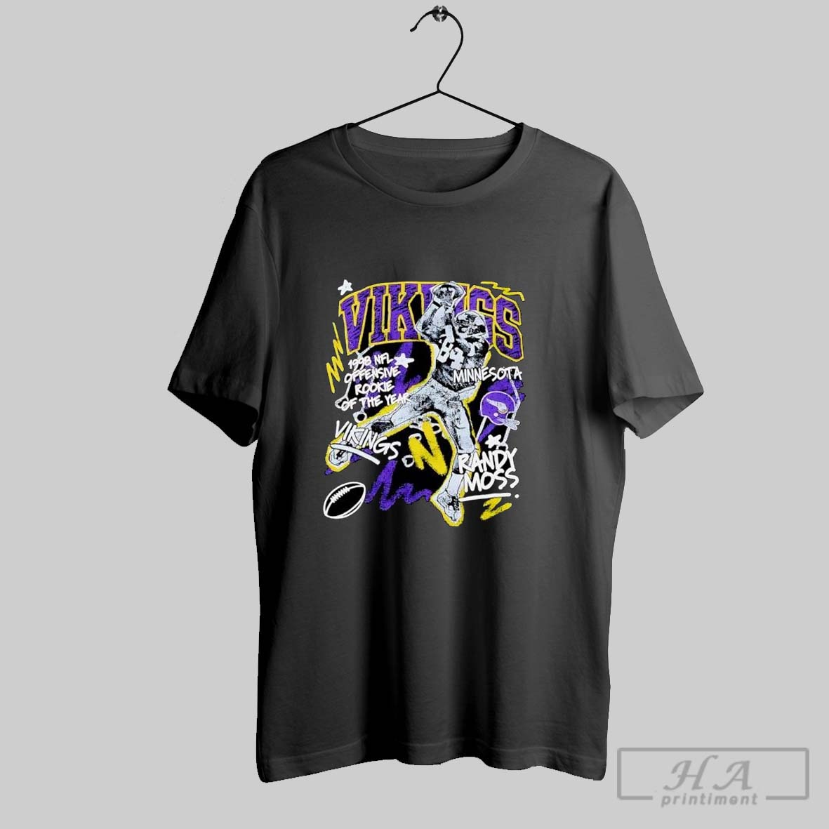 Randy Moss Black Minnesota Vikings Graphic Vintage Shirt Hoodie Sweater Longsleeve And V Neck T Shirt