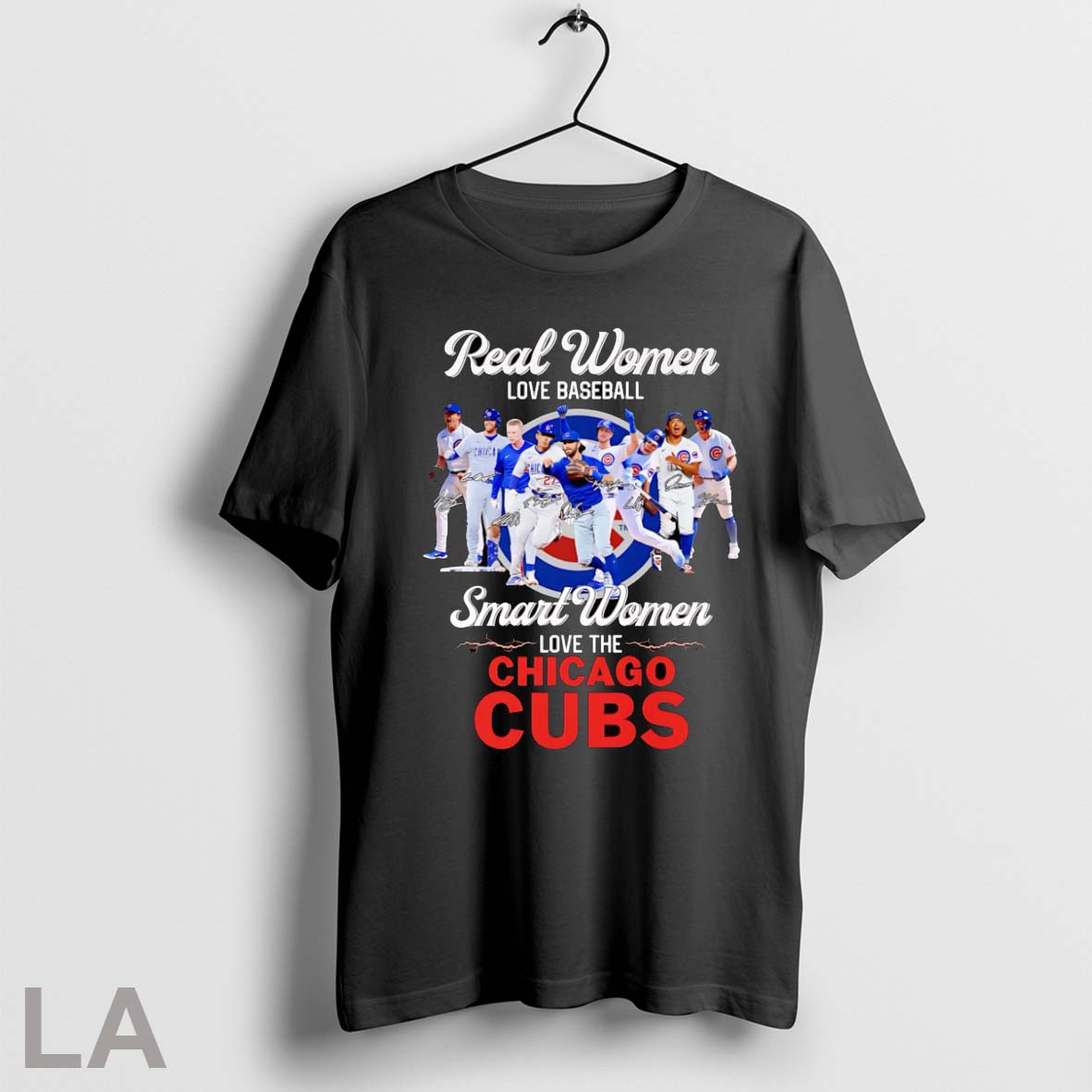 Real Women Love Baseball Smart Women Love The Chicago Cubs Signatures T Shirt