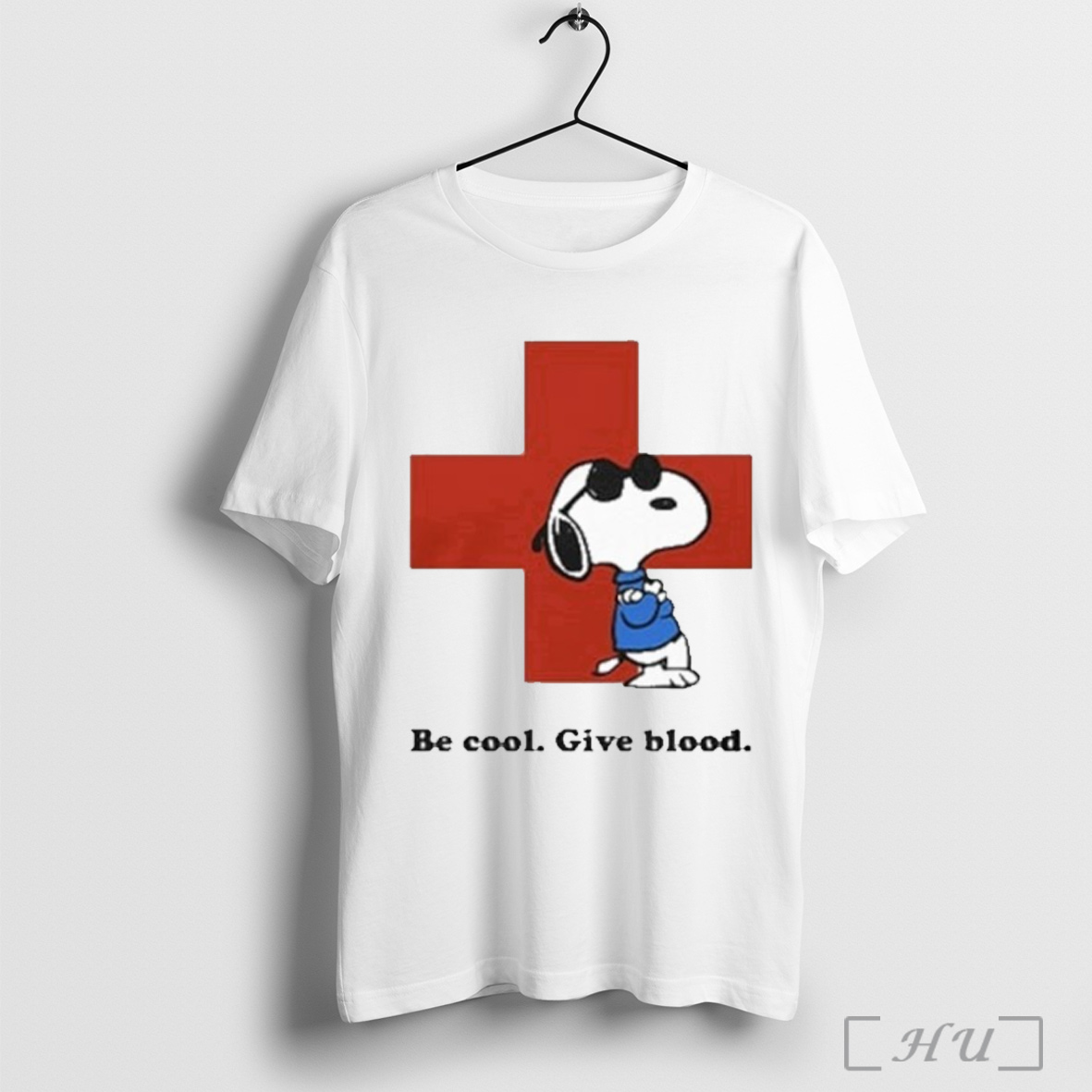 Red Cross Peanuts Be Cool Give Blood T Shirt Sweatshirt