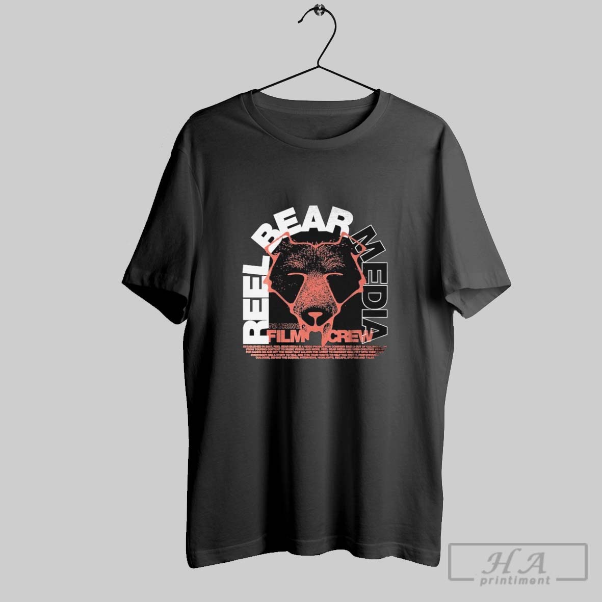 Reel Bear Media Tourning Film Crew T Shirts