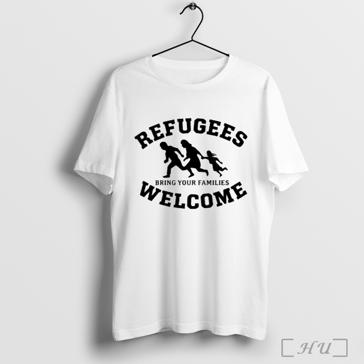 Refugees Welcome Bring Your Families Silhouette T Shirt Sweatshirt