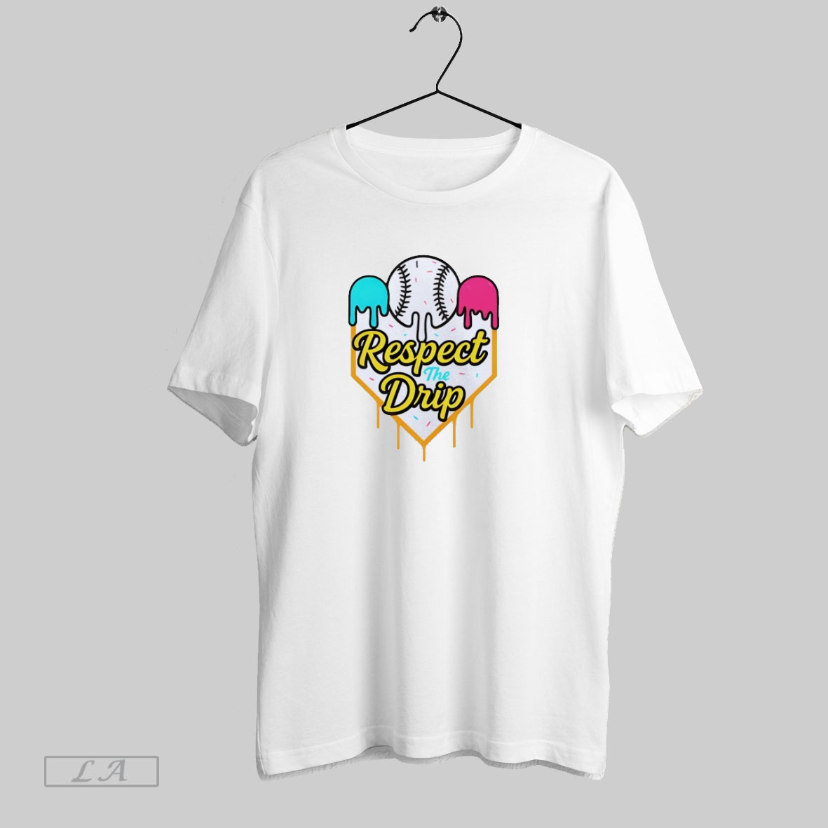 Respect The Drip Baseball Ice Cream Home Plate Shirt Sweatshirt T Shirt