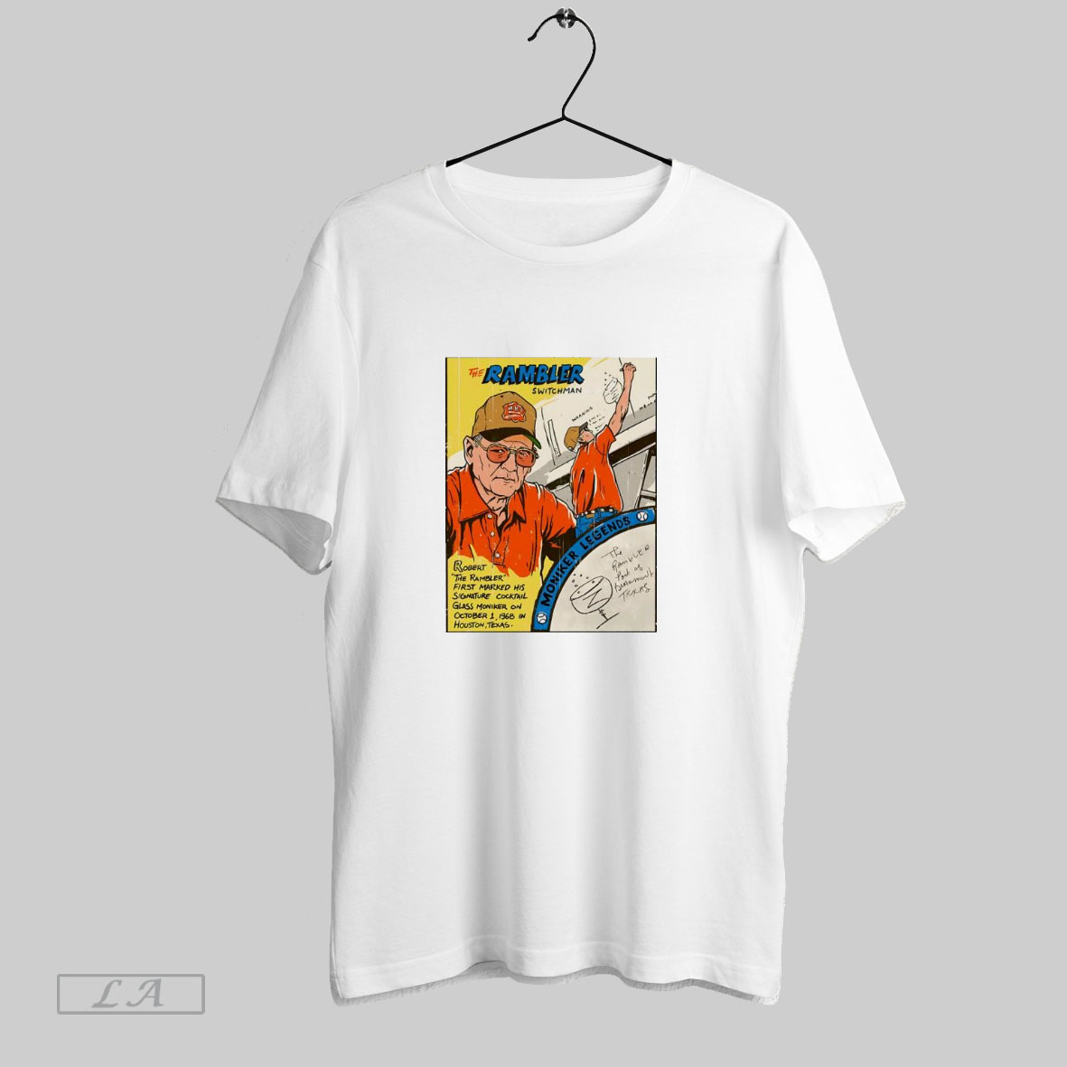 Robert The Rambler Switchman Moniker Legends Card Comic Shirt