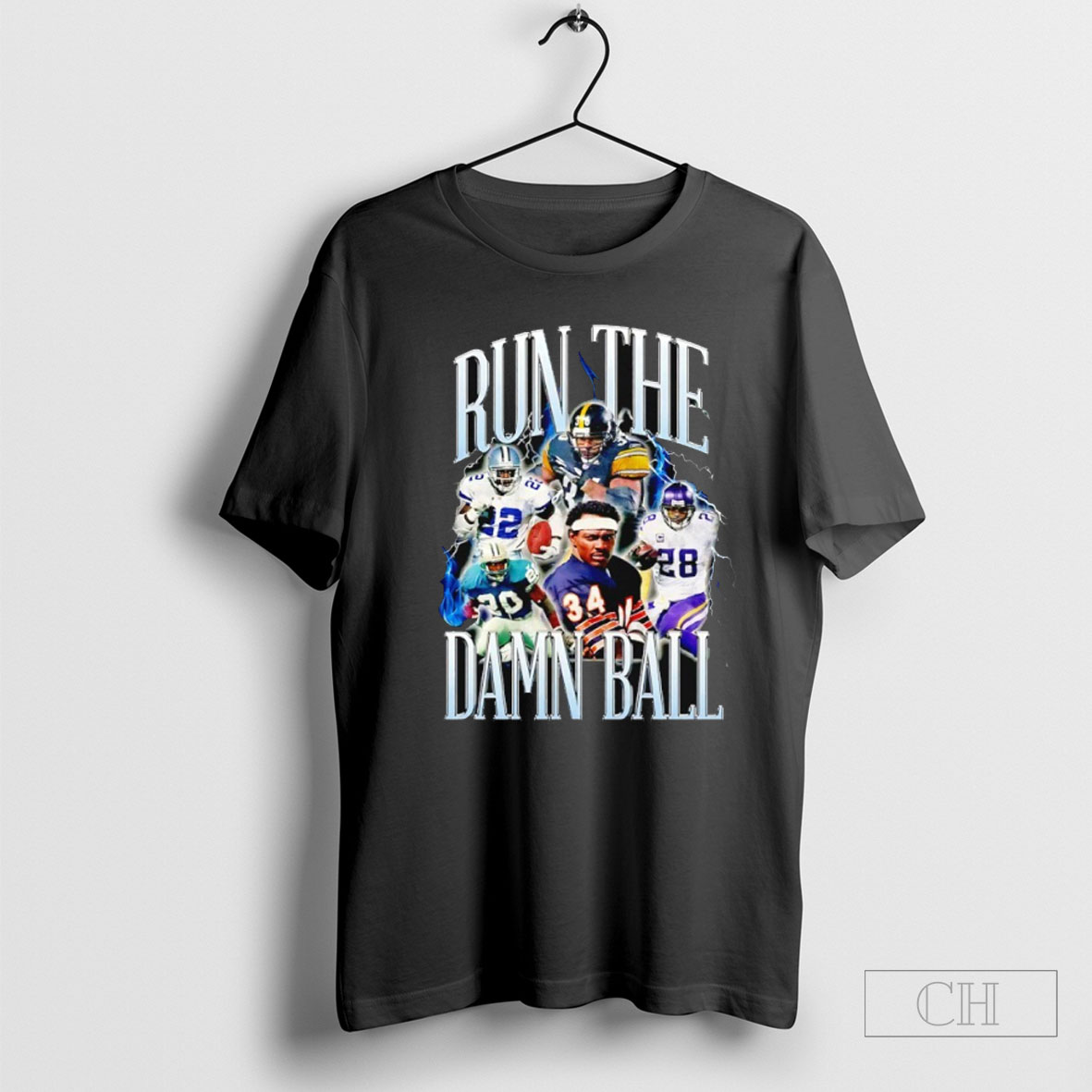 Run The Damn Ball Football Graphic Shirt