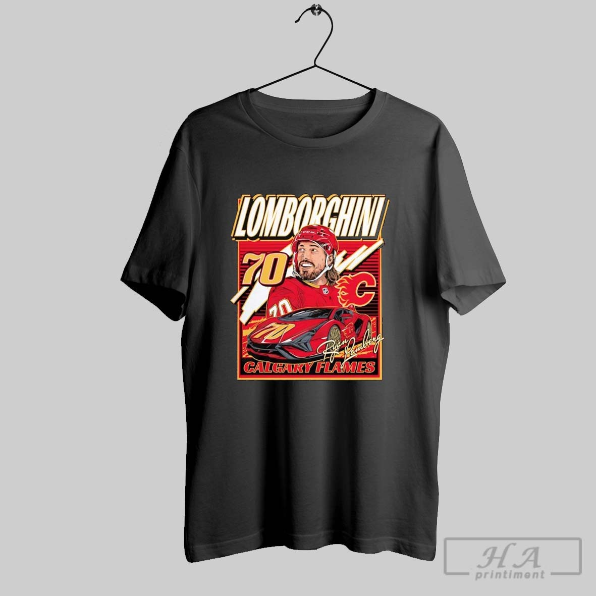 Ryan Lowberg Lomborghini Calgary Flames Hockey T Shirts