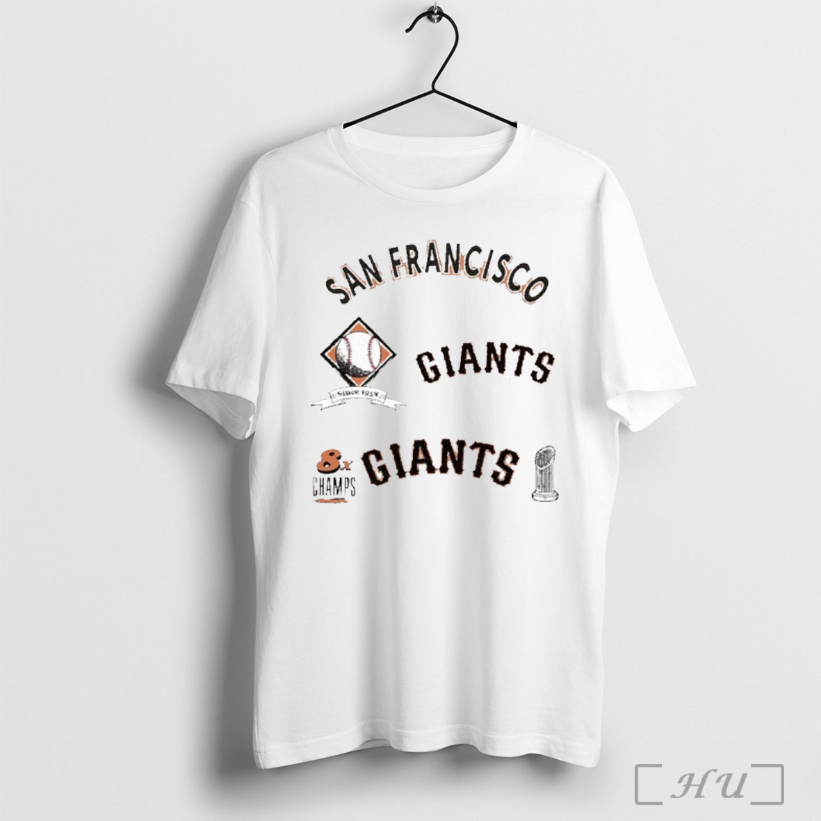 San Francisco Giants Defined 8x Champions T Shirt Sweatshirt