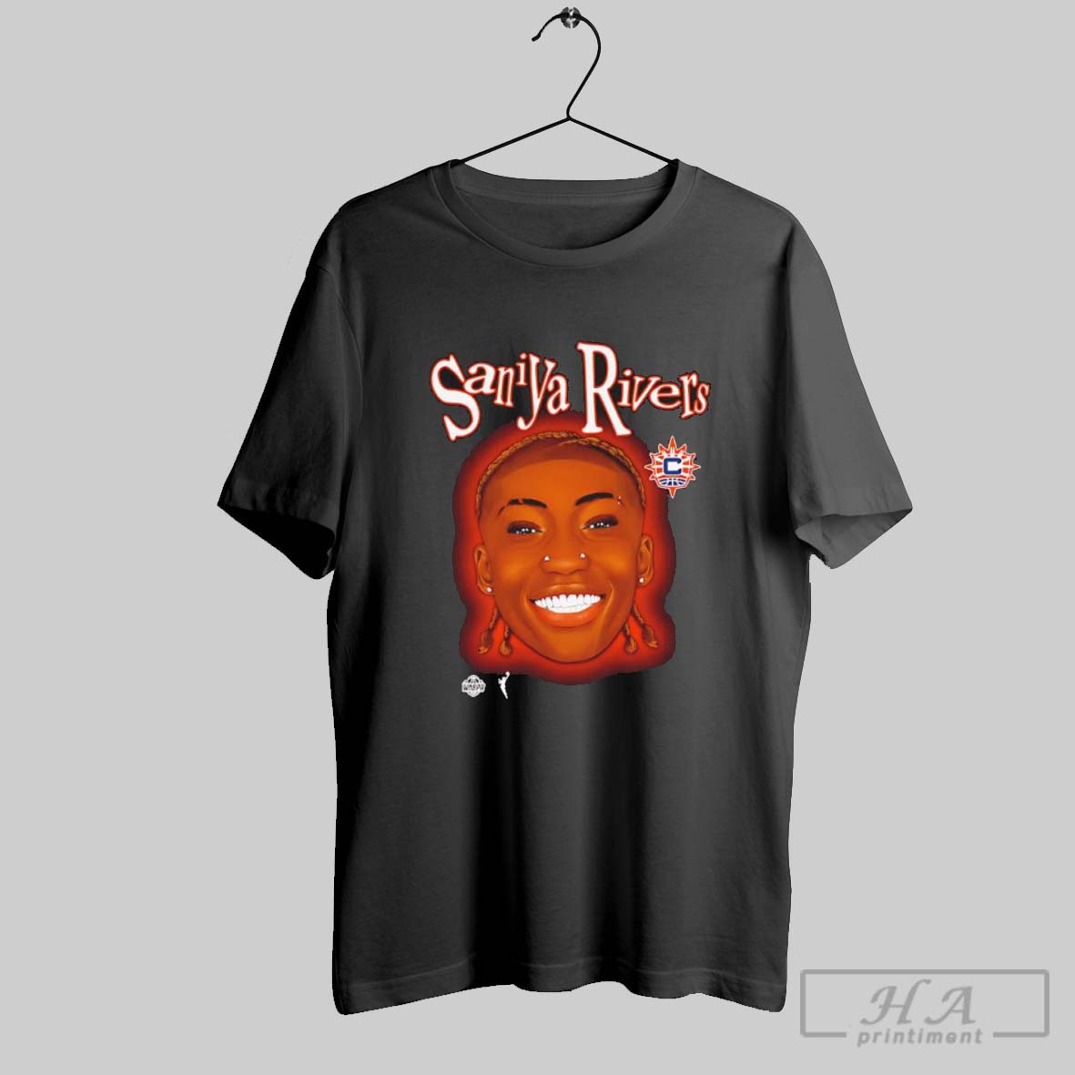 Saniya Rivers Connecticut Sun Basketball Sketch Shirt