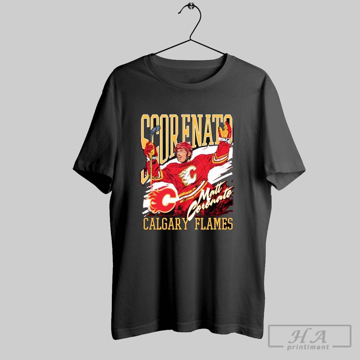 Scorenato Matt Coronato Calgary Flames Hockey T Shirts