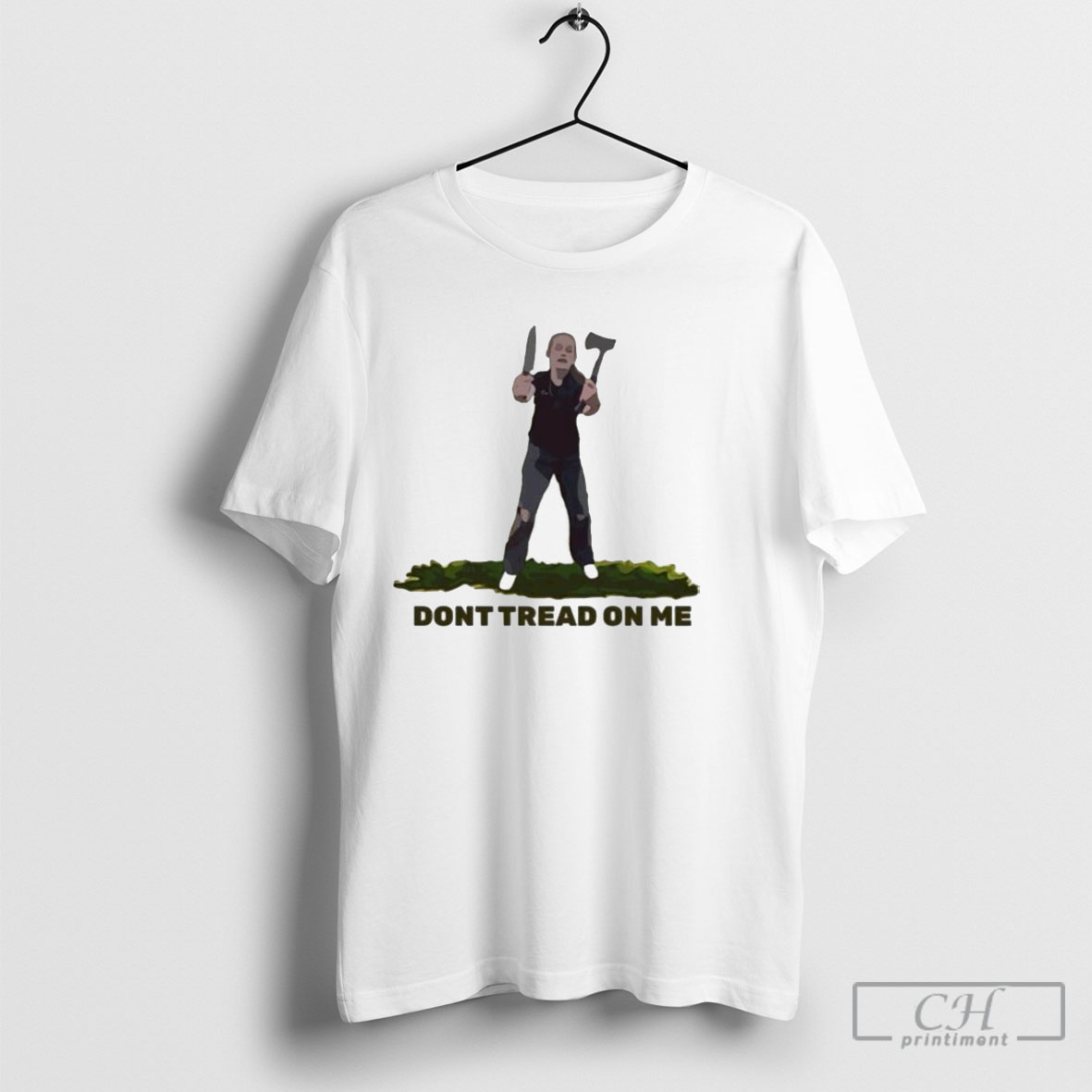 Scotland Knife Girl Dont Tread On Me T Shirts