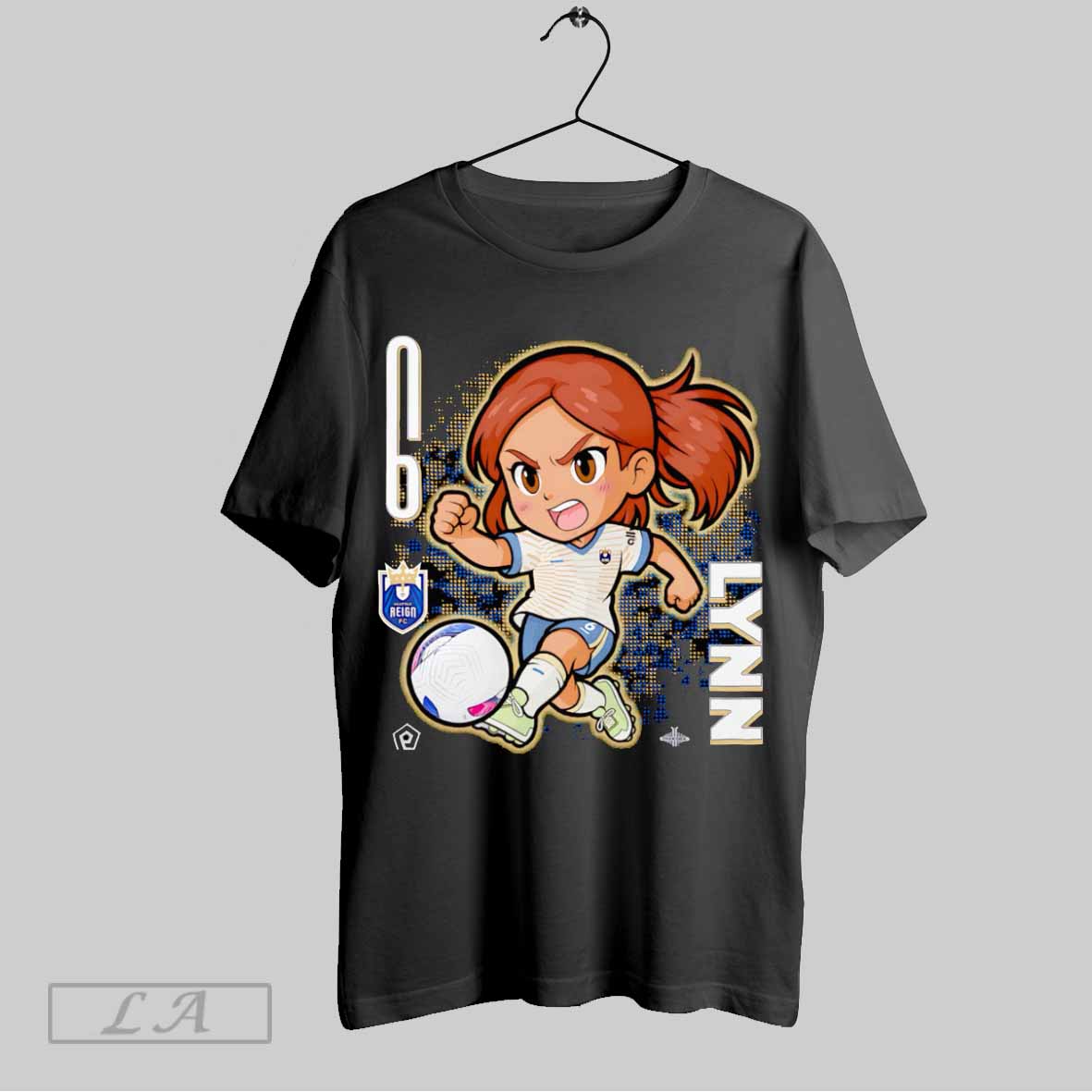 Seattle Reign Fc Lynn Biyendolo Chibi Cartoon Shirt T Shirt