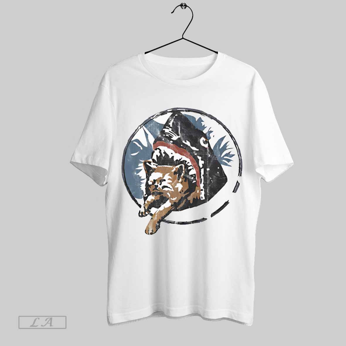 Shark Eating Kitten Shirt T Shirt