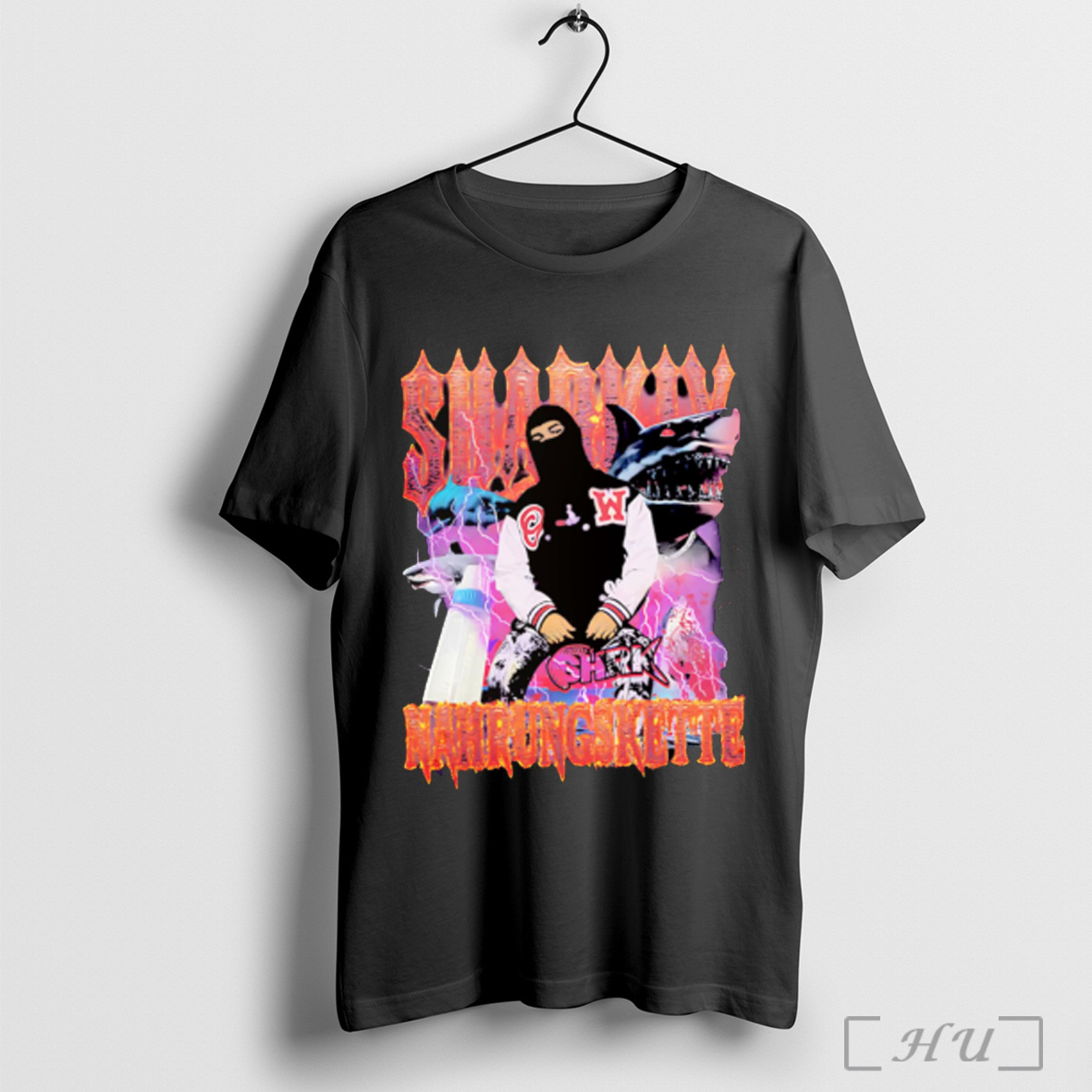 Sharky Nahrungskette Retro T Shirt Sweatshirt