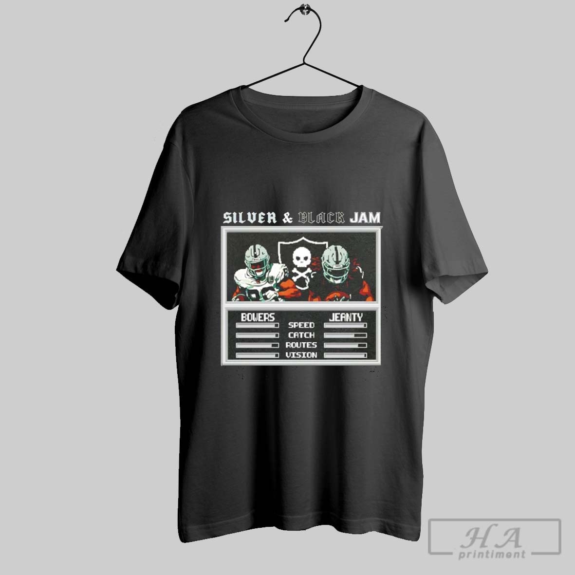Silver And Black Jam Bowers And Jeanty Las Vegas Raiders Shirt