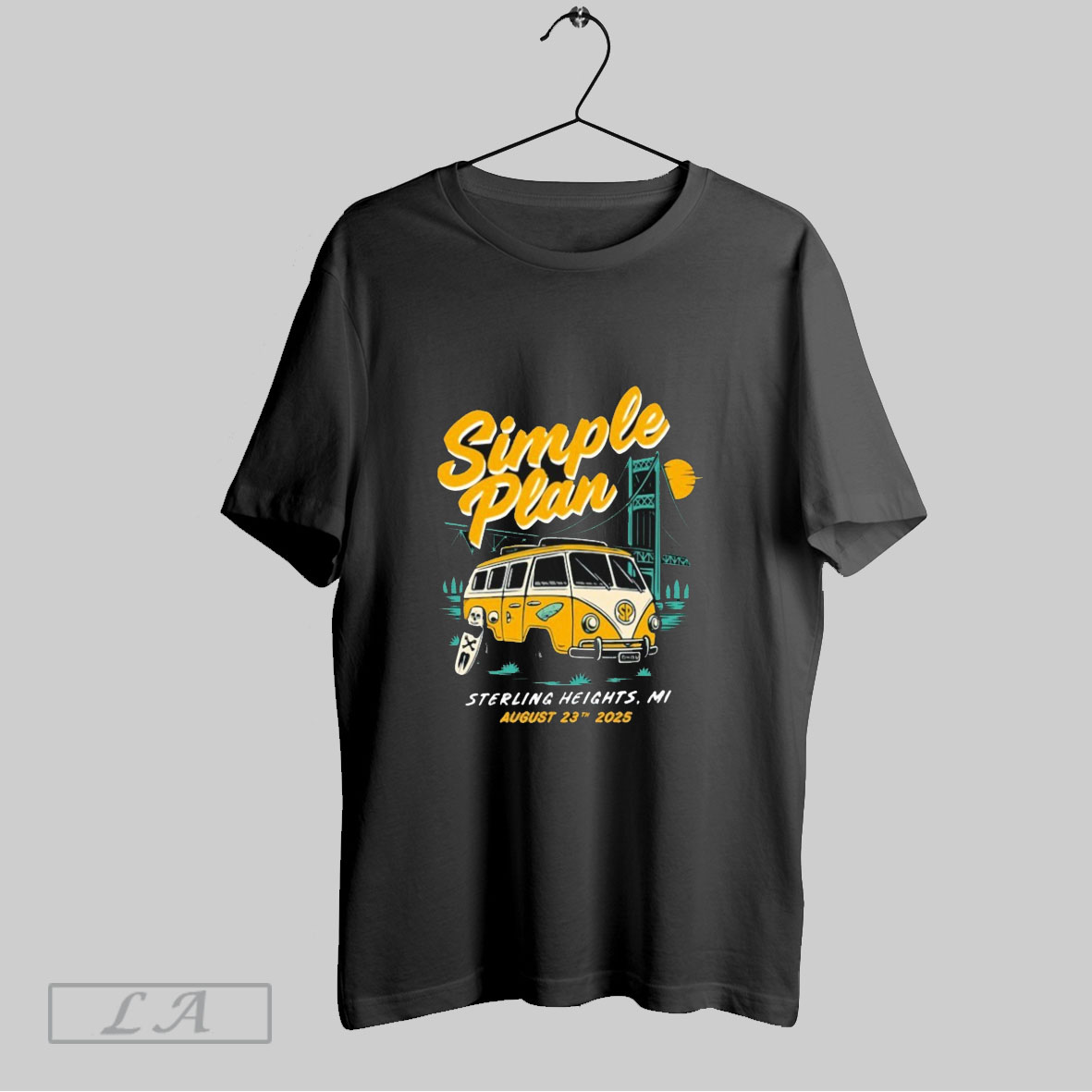 Simple Plan Tour Sterling Heights Michigan August 23 2025 Shirt