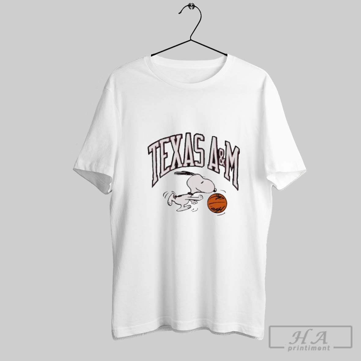 Snoopy Texas Am Aggies Basketball Shirt