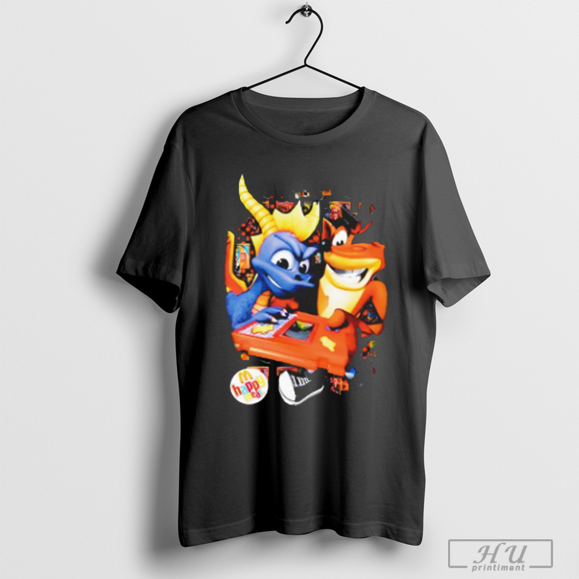 Spyro And Crash Bandicoot Happpy Meal T Shirt Sweatshirt