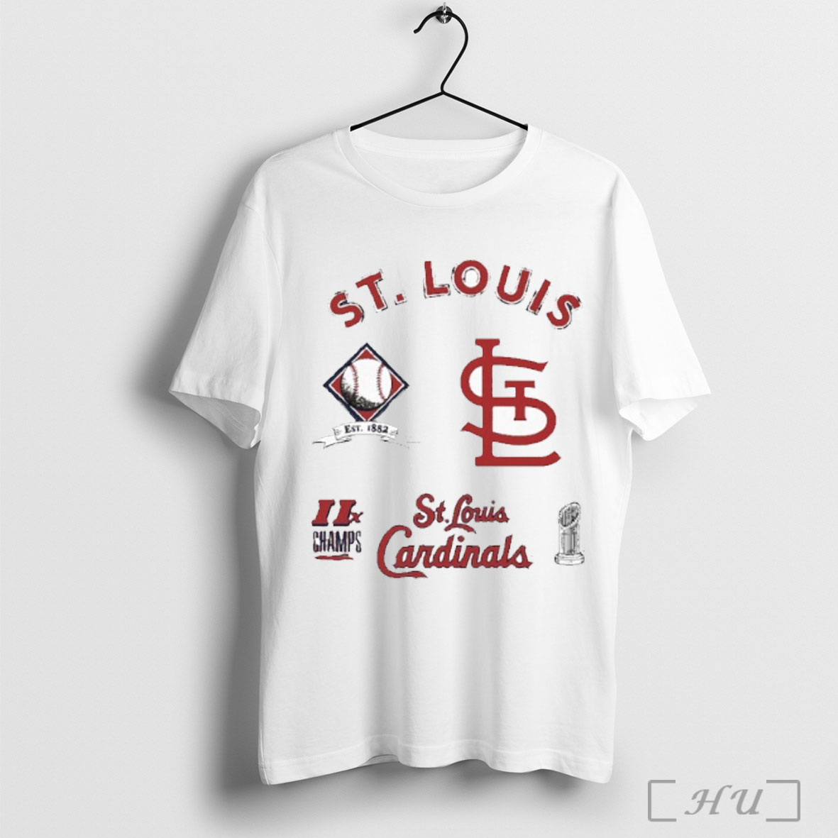 St Louis Cardinals Defined 11x Champions T Shirt Sweatshirt