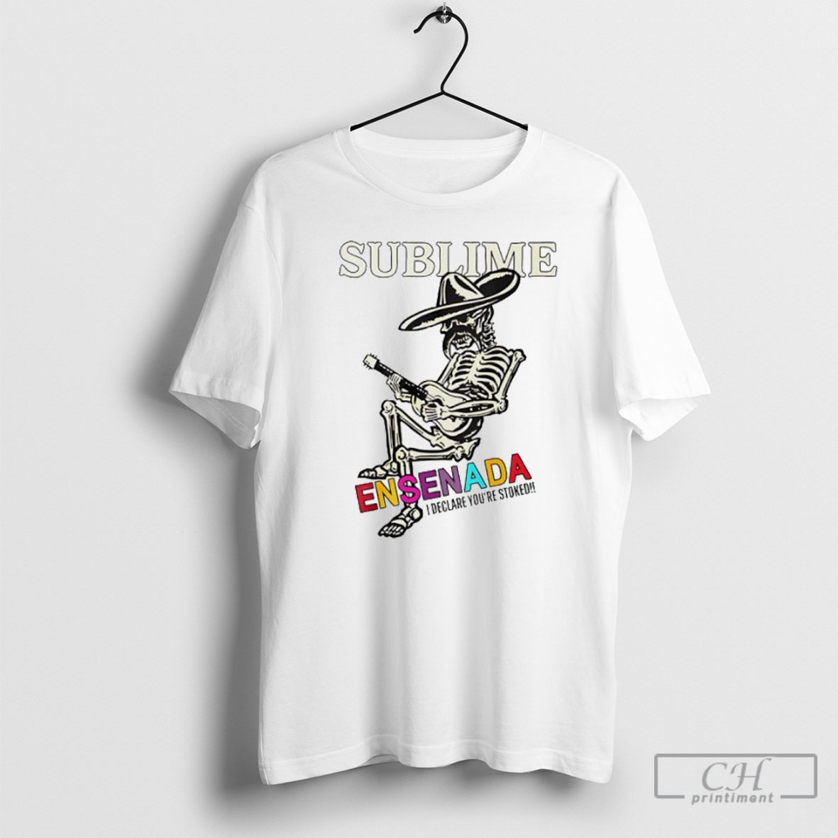 Sublime Merch Ensenada Skeleton Tee Shirt Sweatshirt