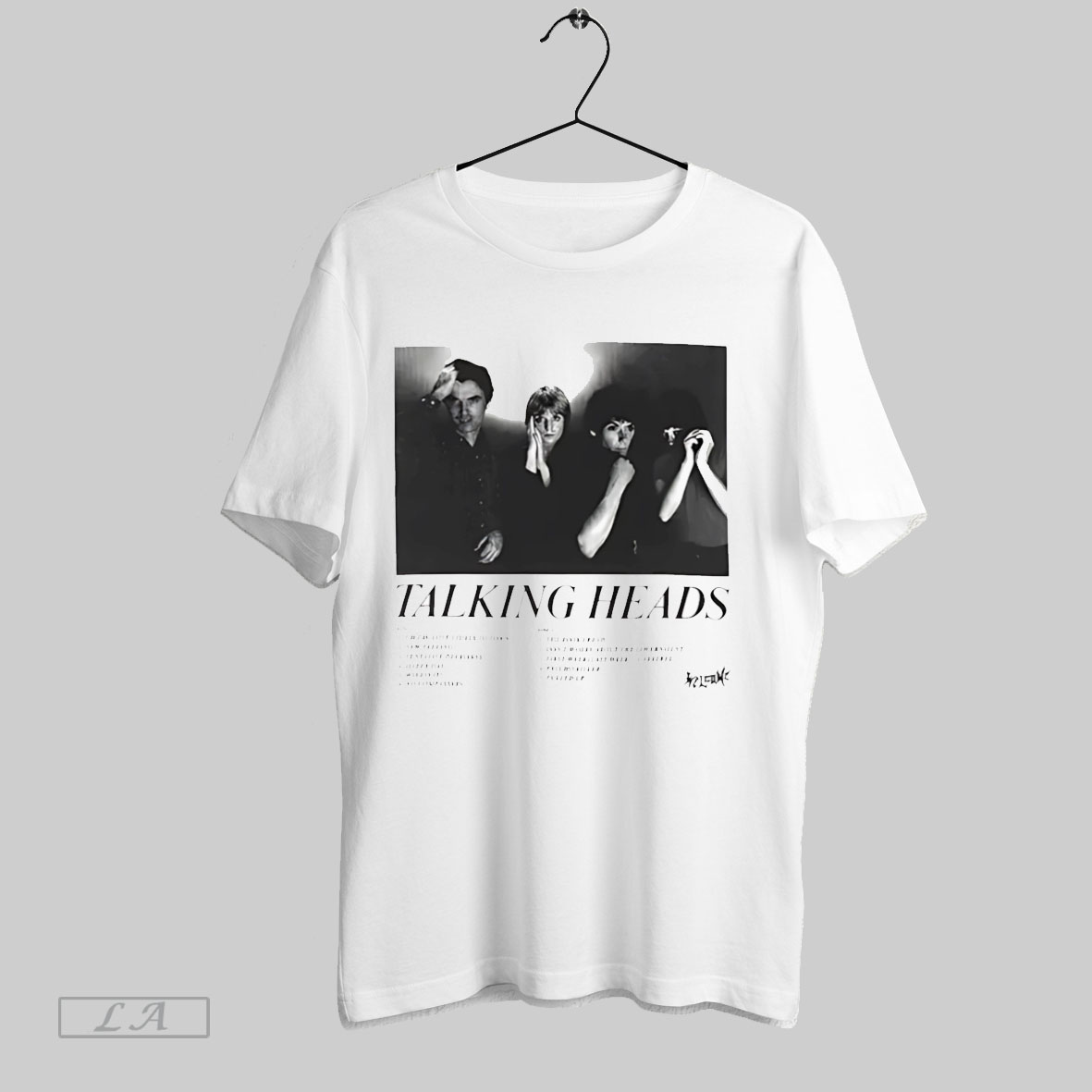 Talking Heads X Welcome Tracklist Shirt Hoodiet Shirt