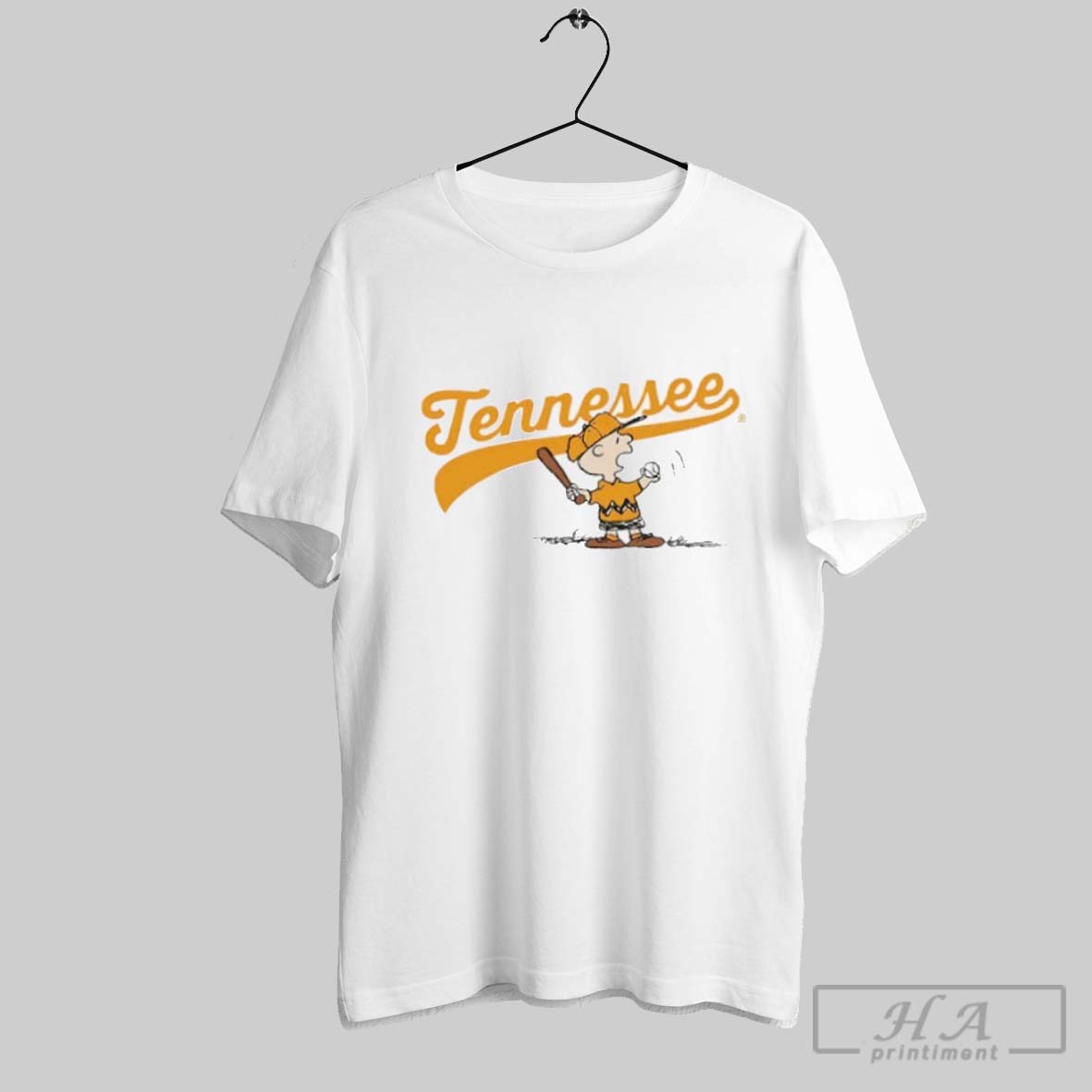 Tennessee Volunteers Charlie Brown Baseball Shirt